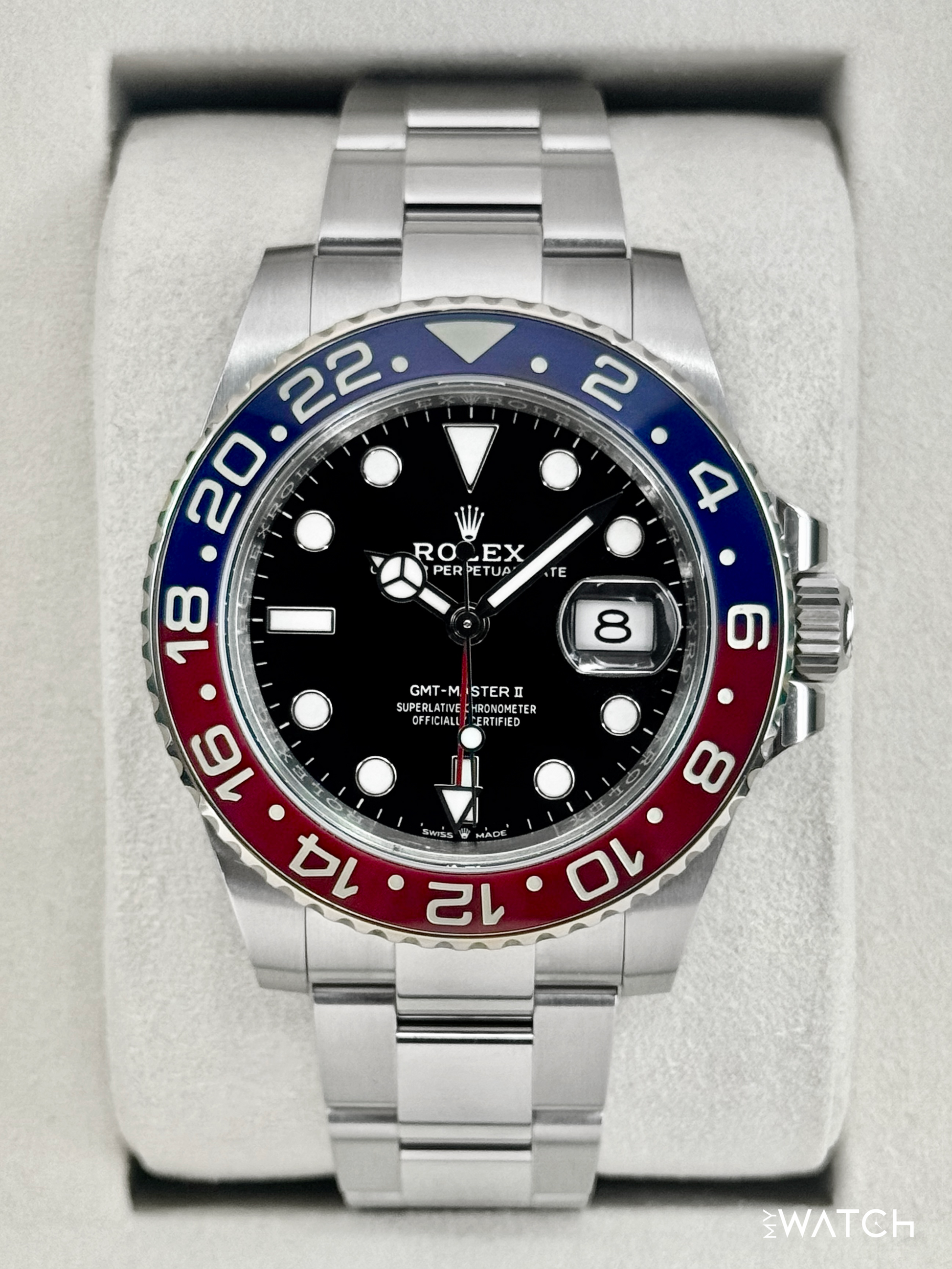 2025 Rolex GMT-Master II "Pepsi" 40mm 126710BLRO Oyster - MyWatchLLC