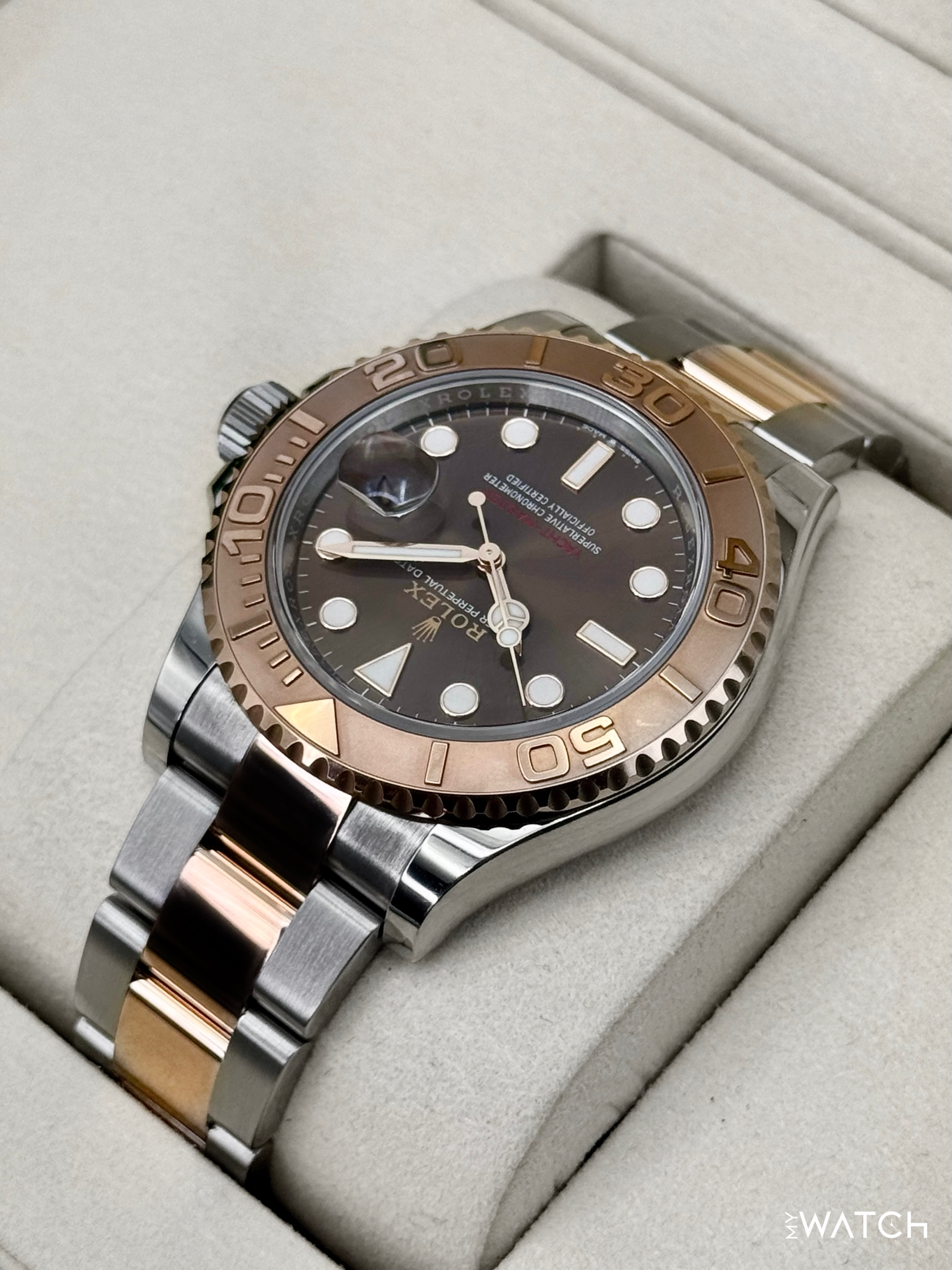 2025 Rolex Yacht-Master 40mm 126621 Two-Tone Chocolate Dial - MyWatchLLC