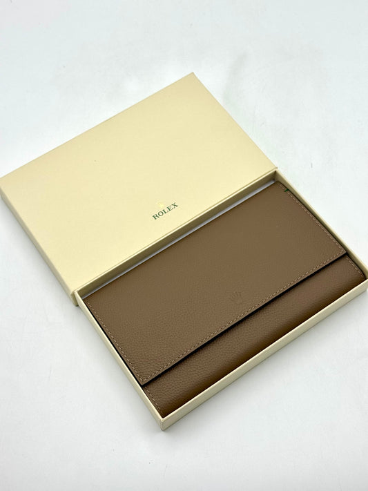 Rolex Leather Three Watch Travel Pouch - MyWatchLLC