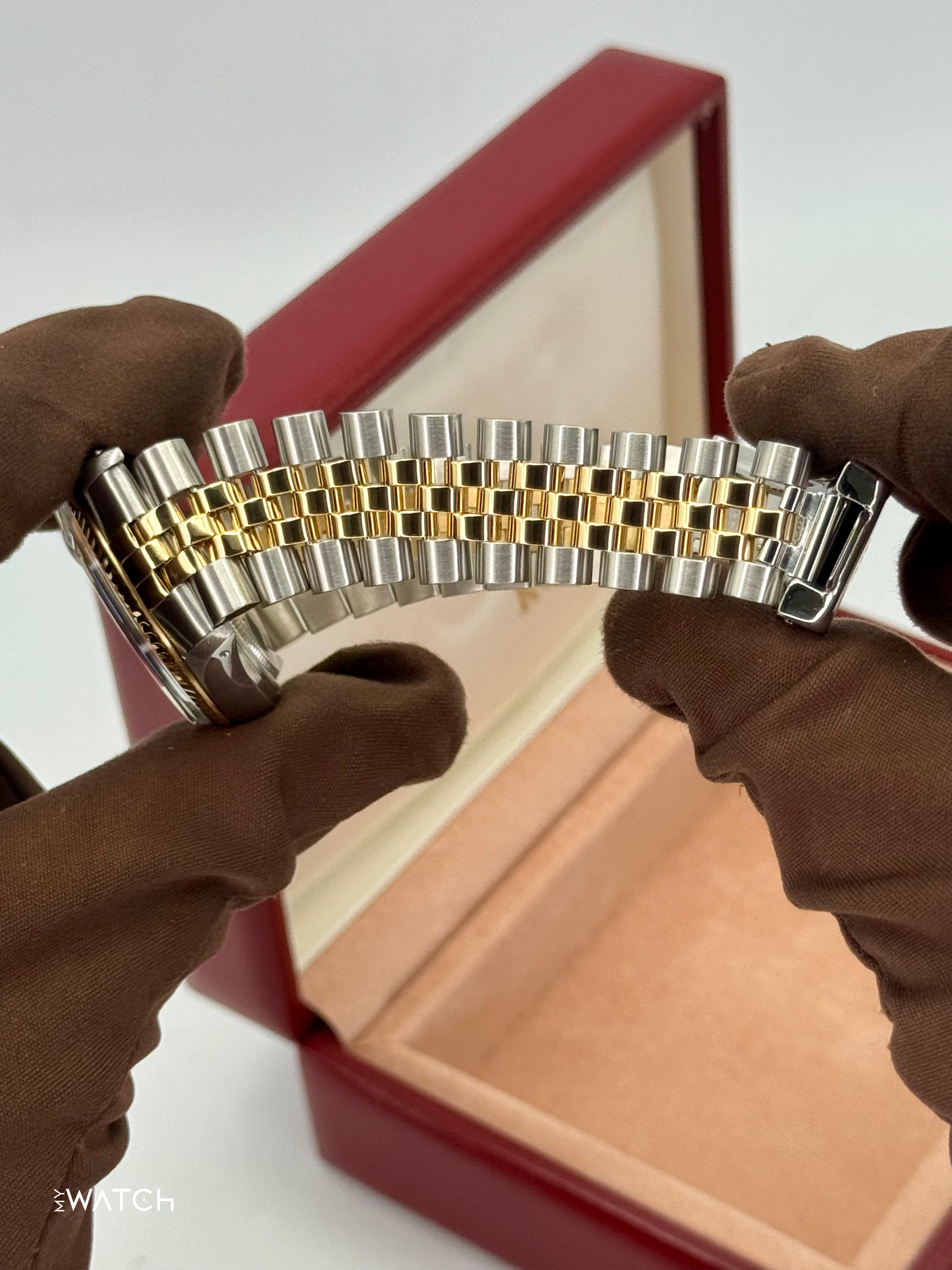 1987 Rolex Datejust 36mm 16013 Two-Tone Jubilee Ivory Anniversary Dial - MyWatchLLC