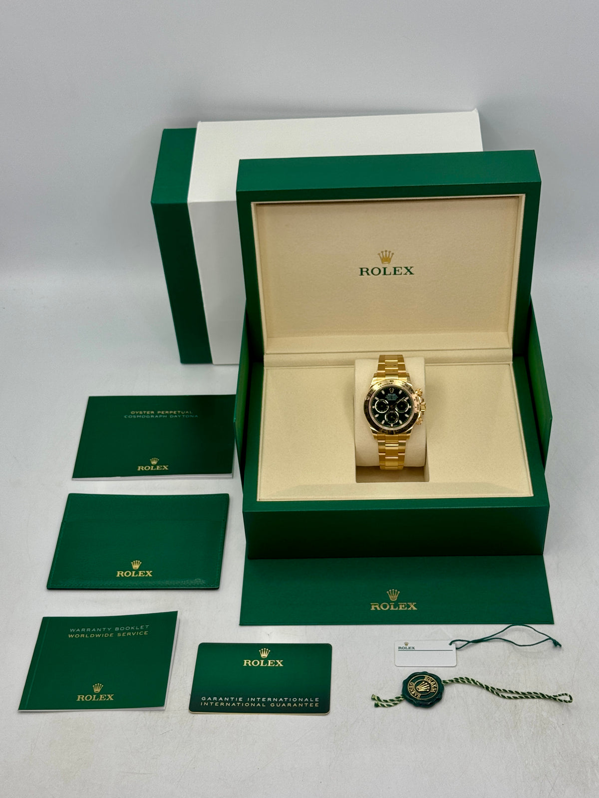 NEW OLD STOCK 2022 Rolex Daytona John Mayer 40mm 116508 Yellow Gold Green Dial