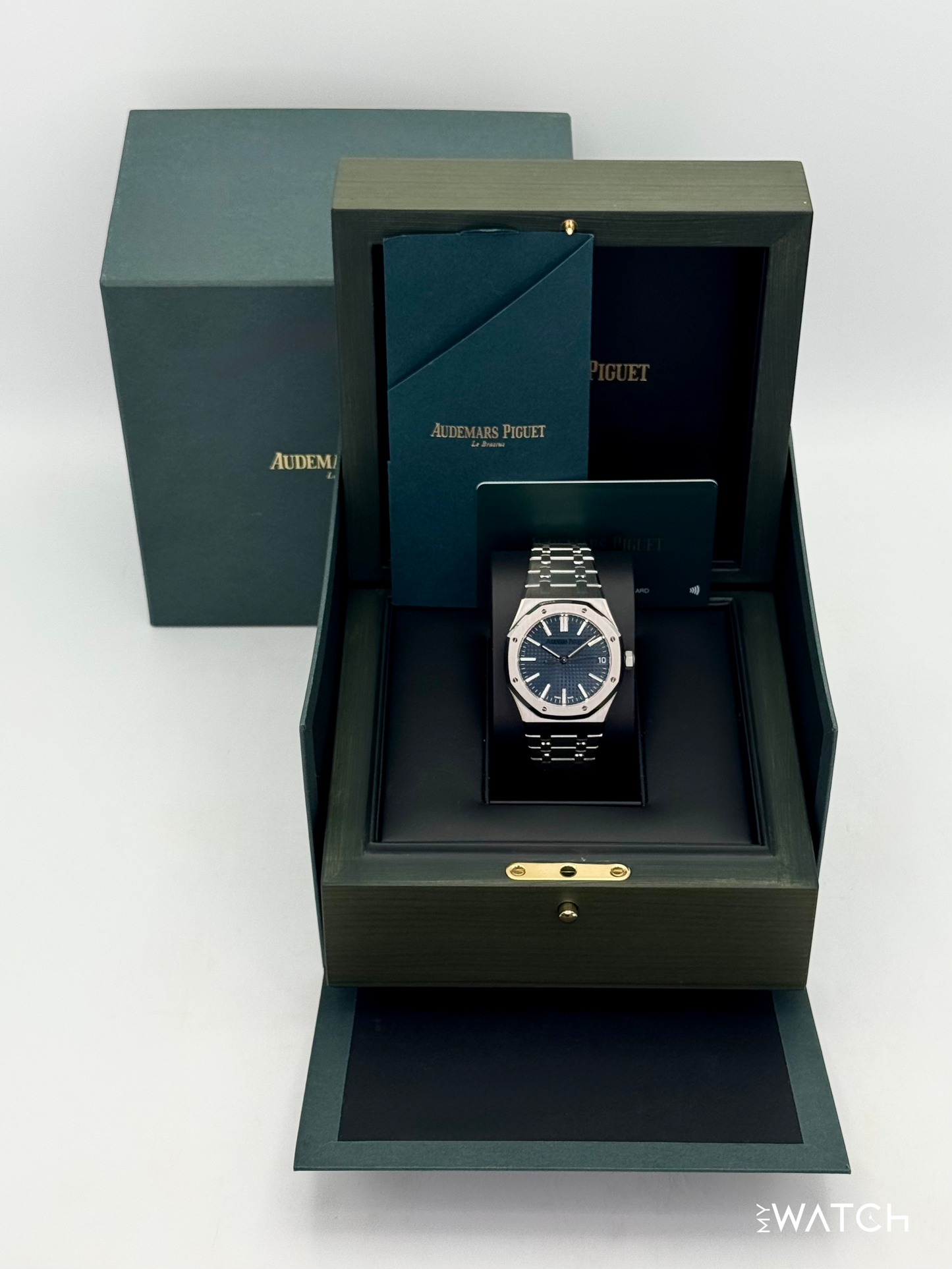 2023 Audemars Piguet Royal Oak 41mm 15510ST Stainless Steel Blue Dial - MyWatchLLC