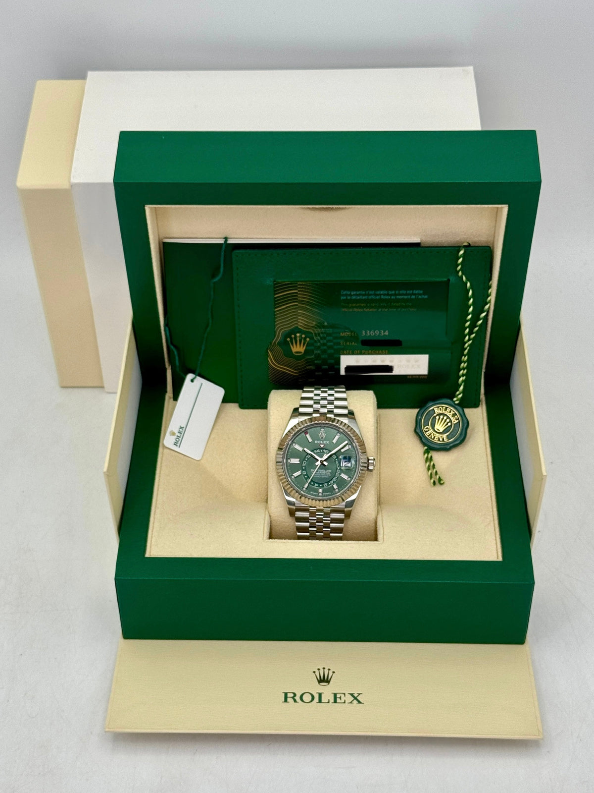 2024 Rolex Sky-Dweller 42mm 336934 Jubilee Green Dial - MyWatchLLC
