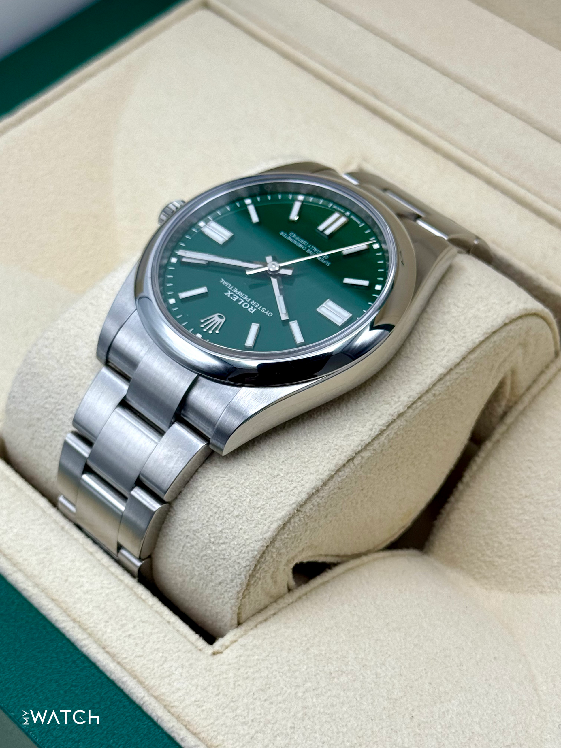 2023 Rolex Oyster Perpetual 41mm 124300 Green Dial - MyWatchLLC