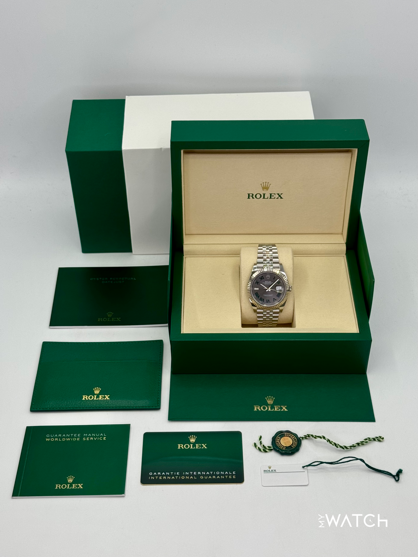 2025 Rolex Datejust 41mm 126334 Jubilee Wimbledon Dial