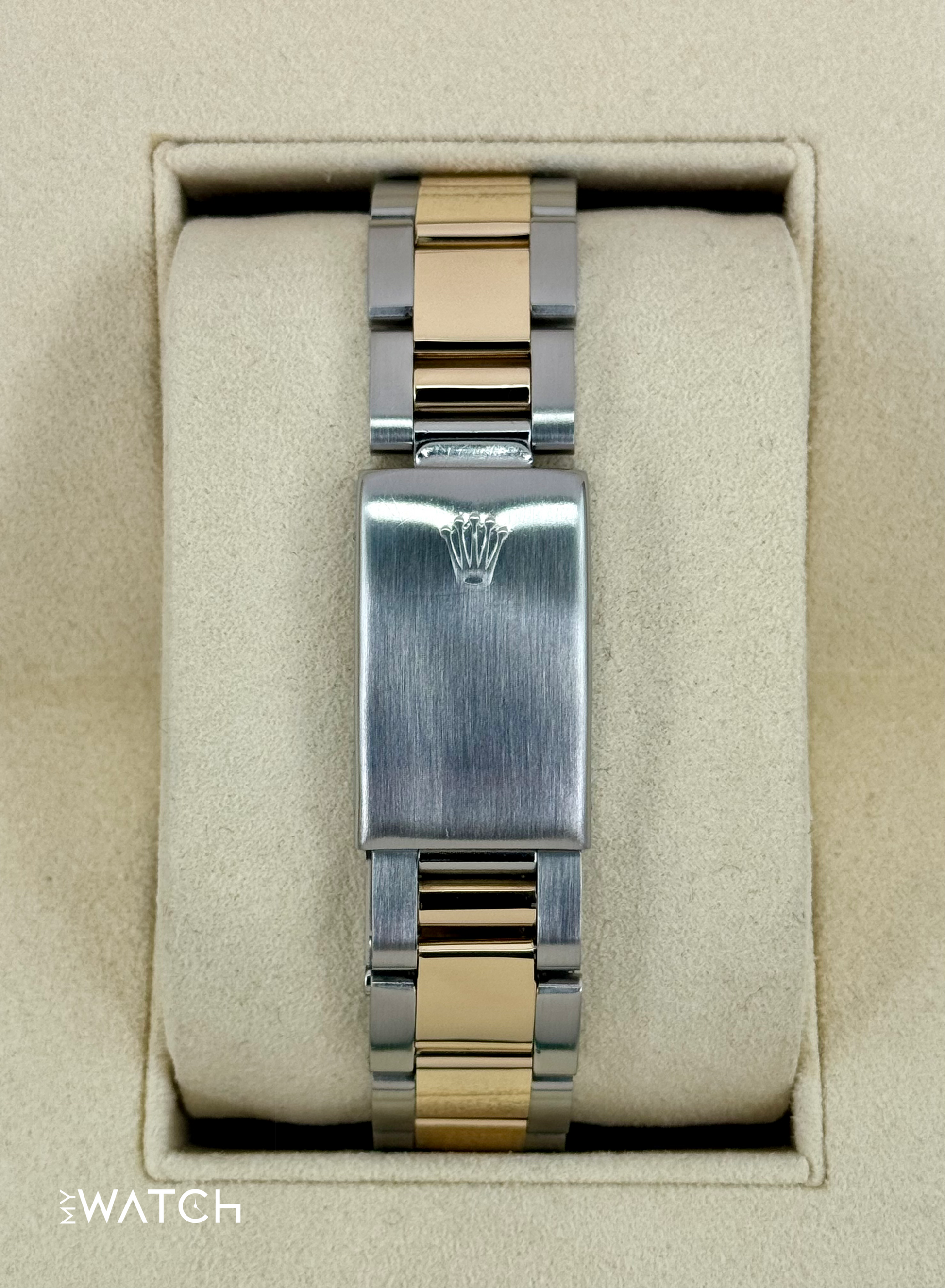 1972 Rolex Datejust 36mm 1601 Two-Tone Oyster Mother of Pearl Diamond Dial - MyWatchLLC