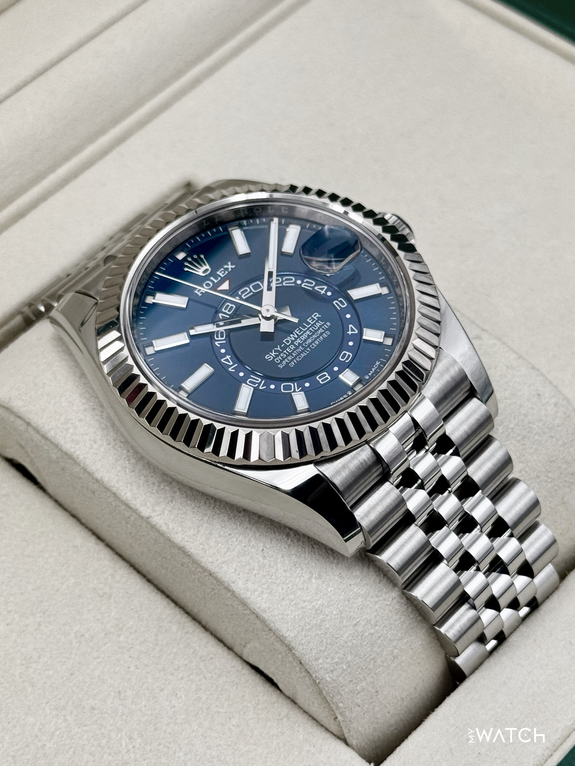 2025 Rolex Sky-Dweller 42mm 336934 Jubilee Blue Dial - MyWatchLLC