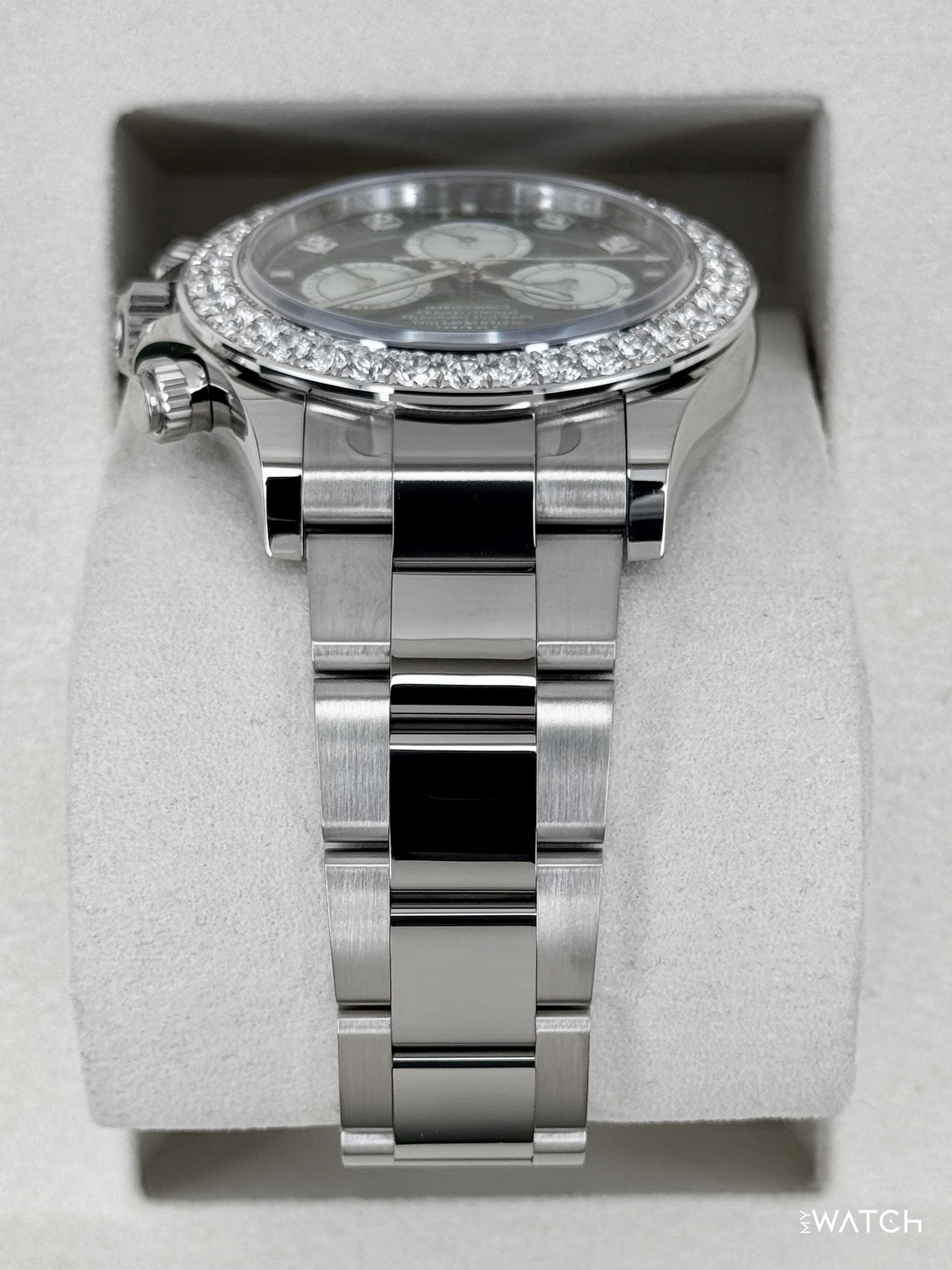 NEW 2025 Rolex Daytona 40mm 126579RBR Mother of Pearl Diamond Dial (STICKERED) - MyWatchLLC