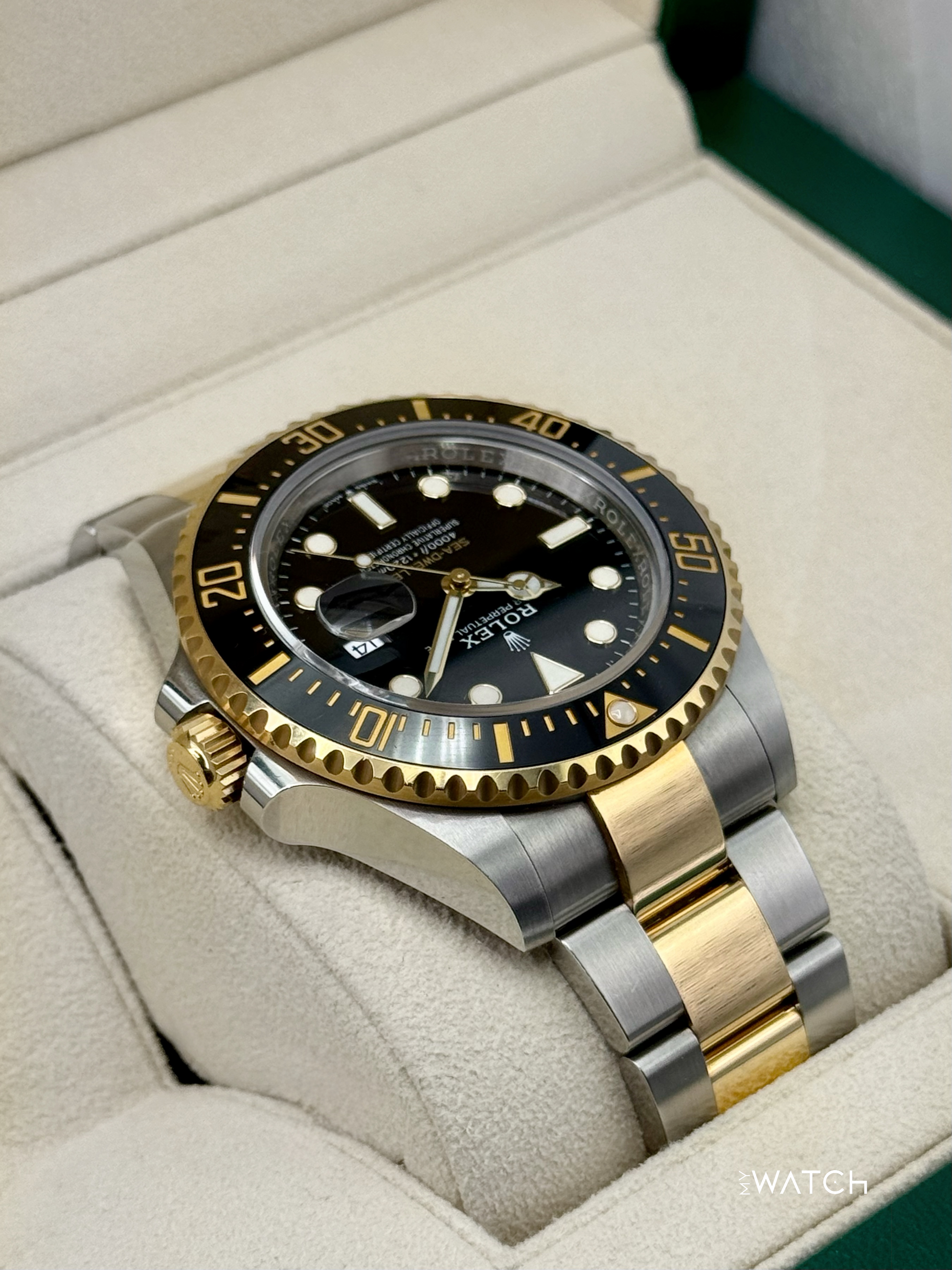 2022 Rolex Sea-Dweller 43mm 126603 Two-Tone Black Dial - MyWatchLLC