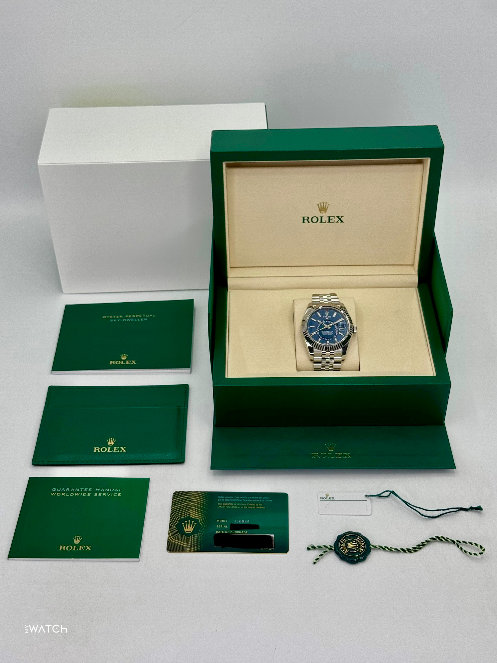 NEW 2025 Rolex Sky-Dweller 42mm 336934 Jubilee Blue Dial - MyWatchLLC