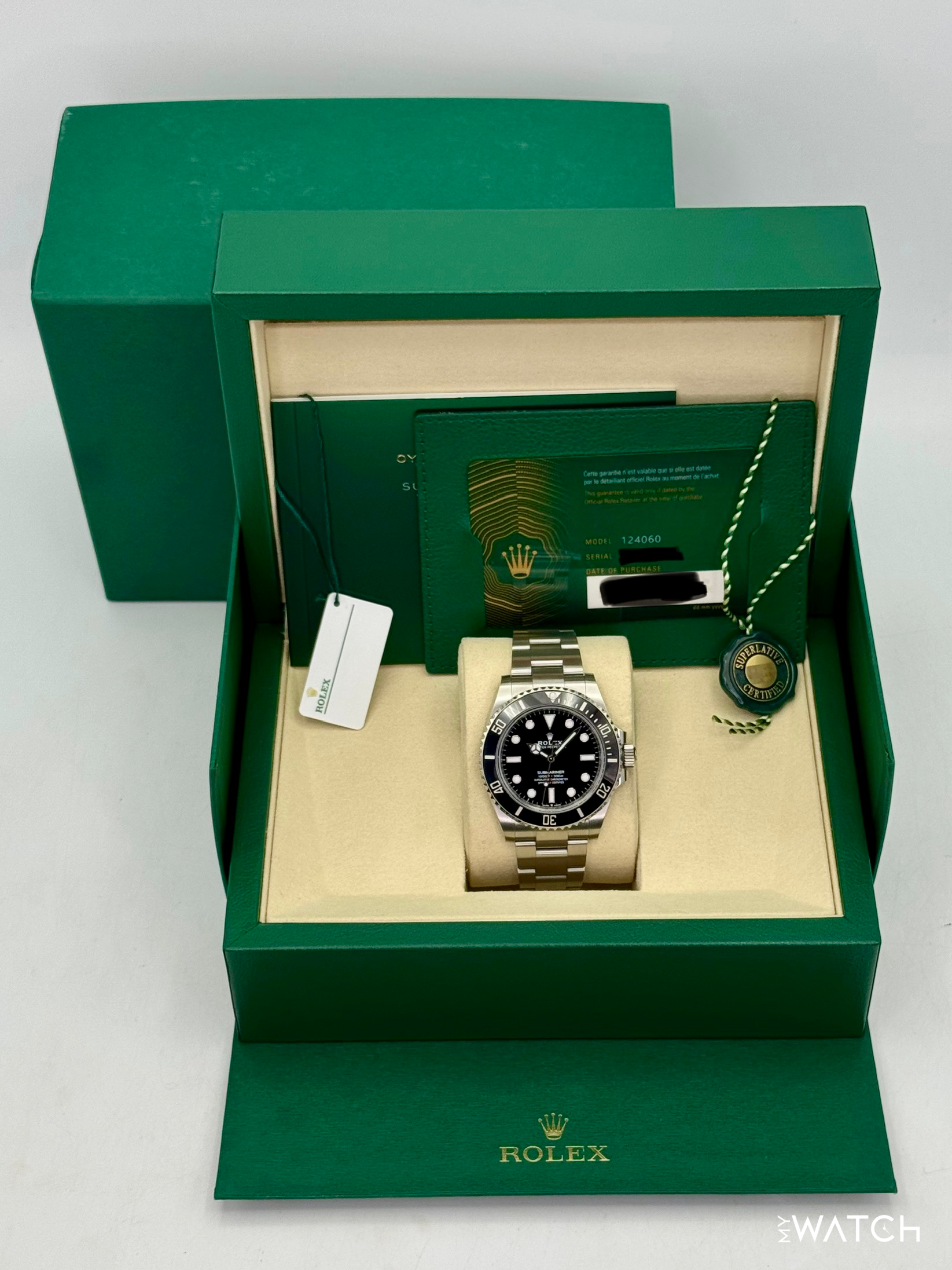 NEW 2025 Rolex Submariner 41mm 124060 Stainless Steel Black Dial - MyWatchLLC