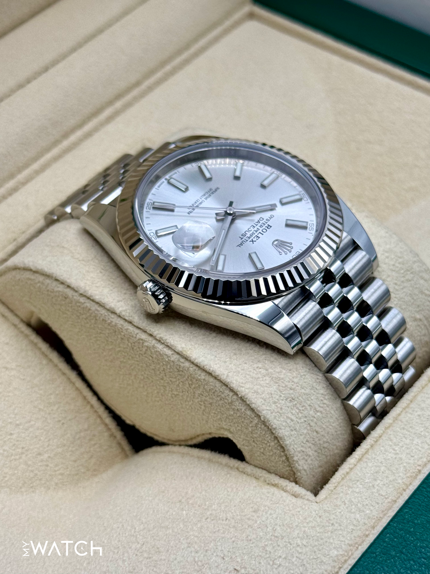 2023 Rolex Datejust 41mm 126334 Stainless Steel Jubilee Silver Dial