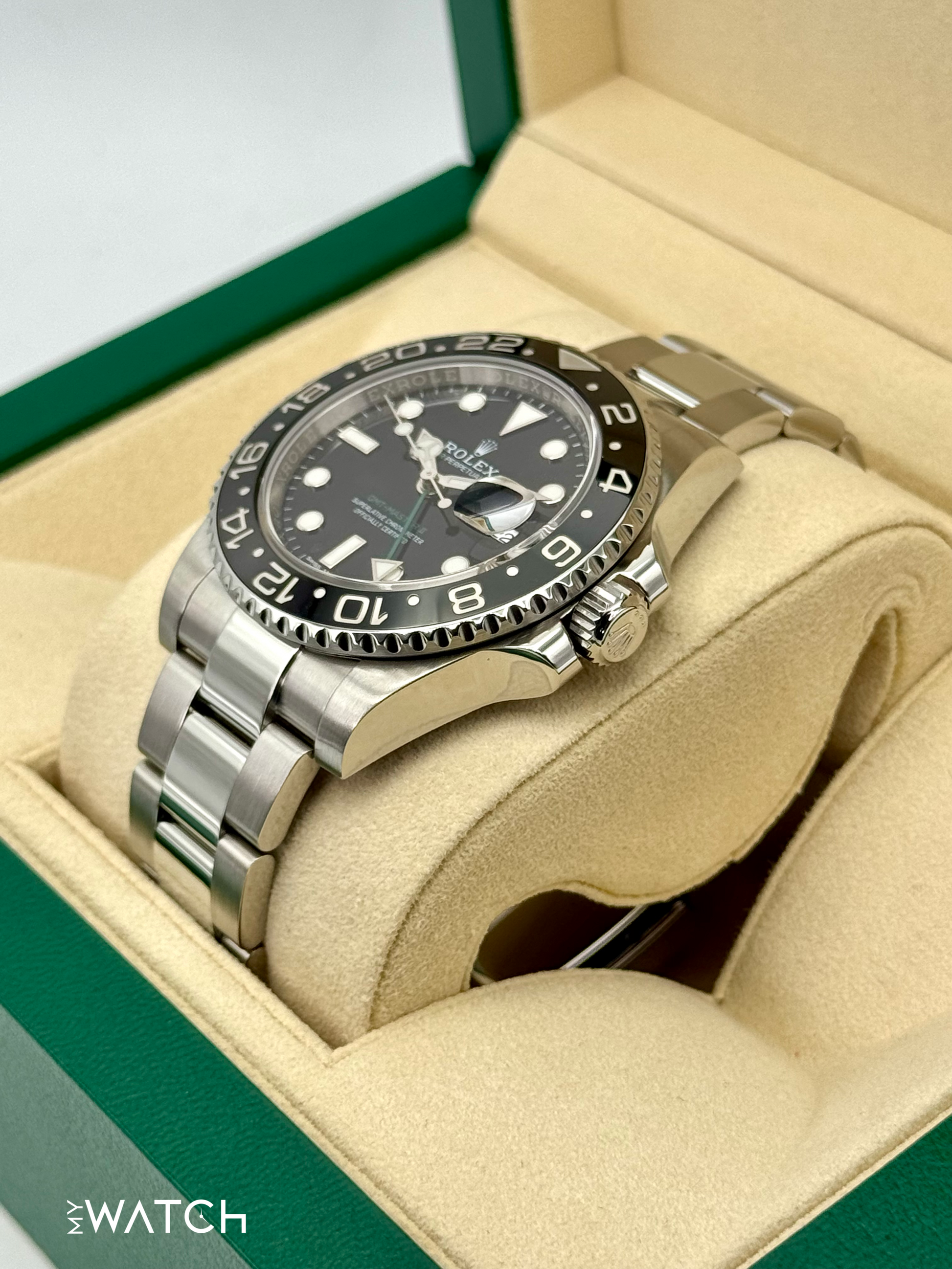 2018 Rolex GMT-Master II 40mm 116710LN Stainless Steel Black Dial - MyWatchLLC