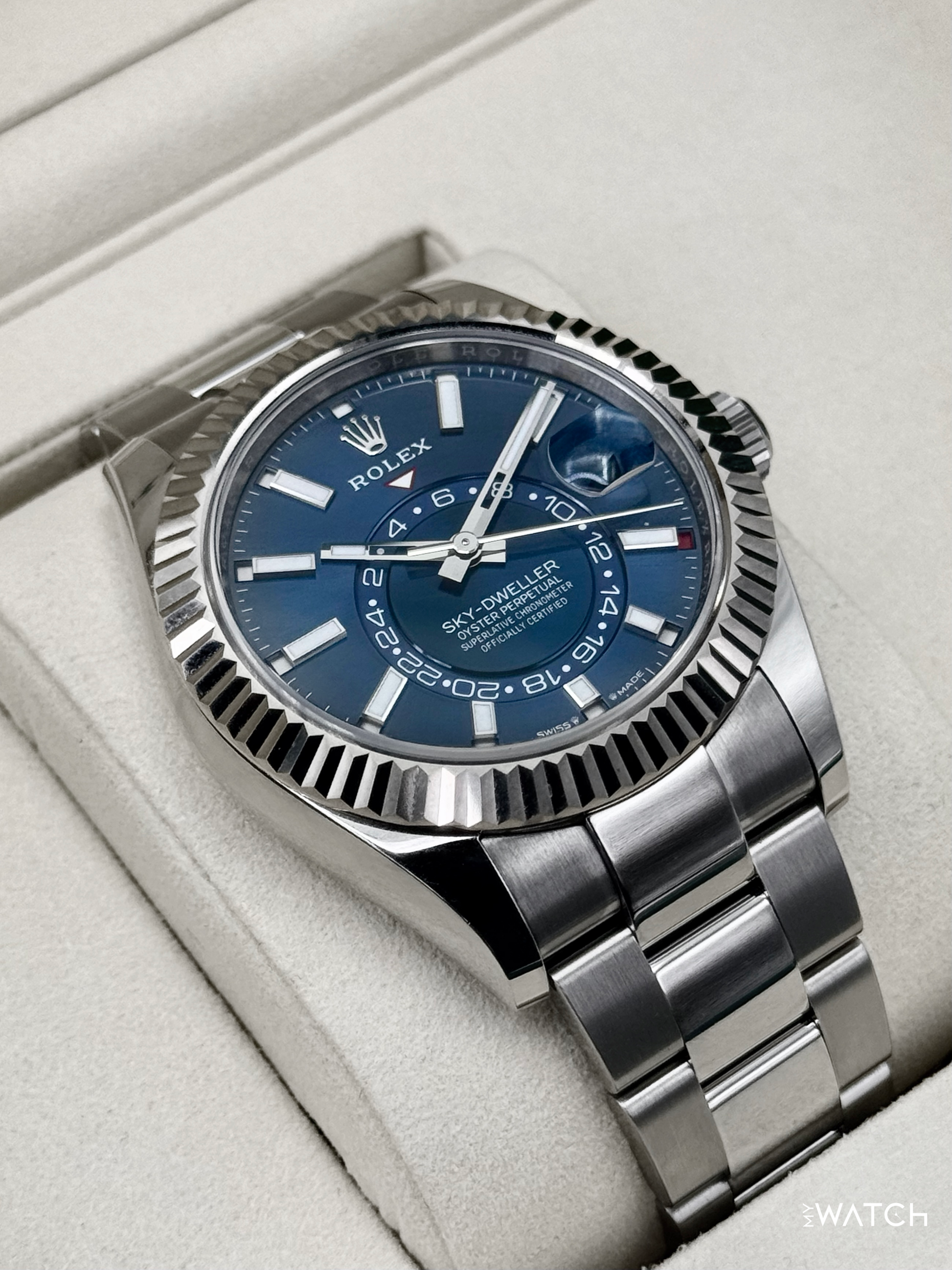 2026 Rolex Sky-Dweller 42mm 336934 Oyster Blue Dial - MyWatchLLC
