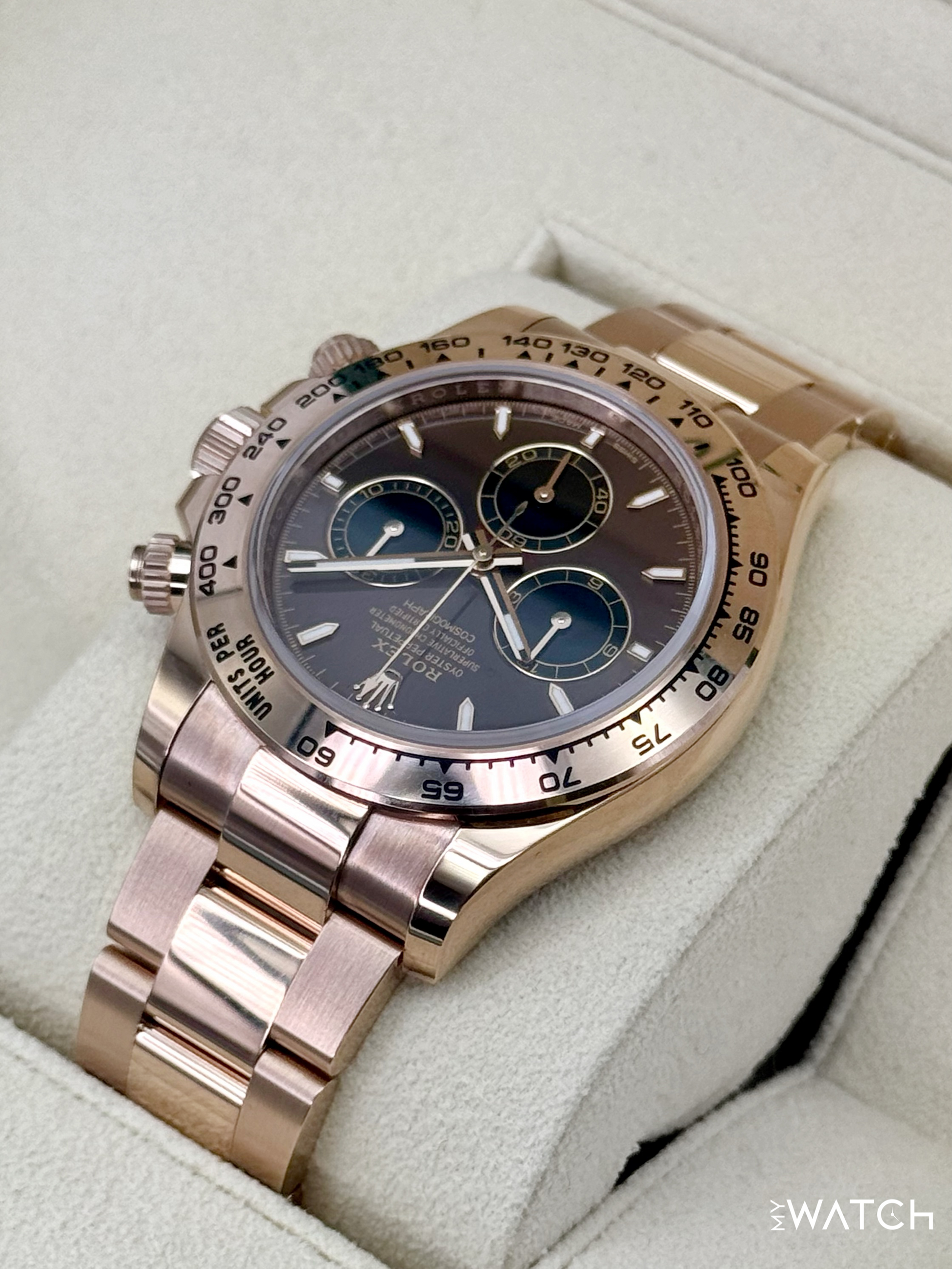 2025 Rolex Daytona 40mm 126505 Rose Gold Chocolate Dial - MyWatchLLC