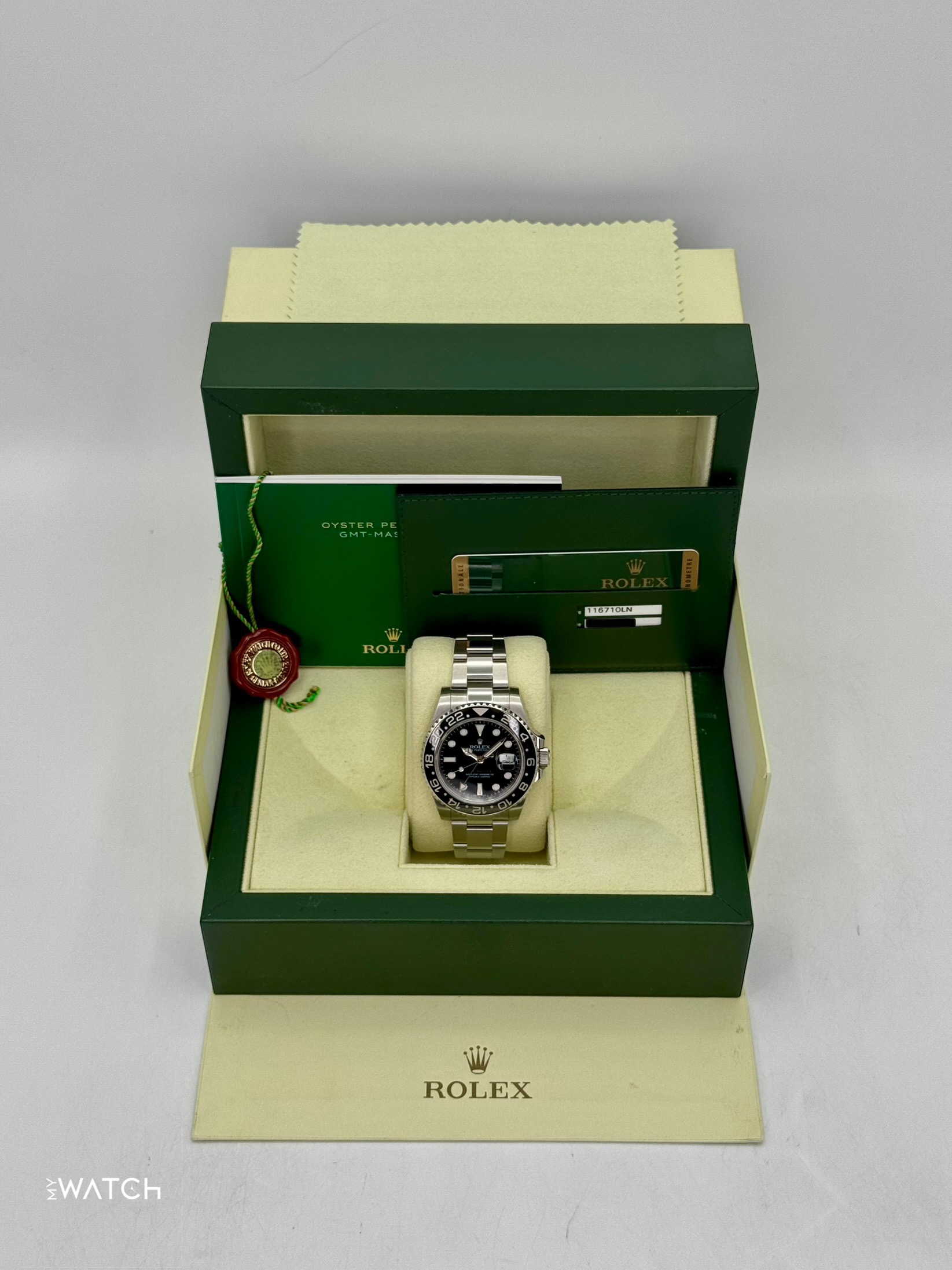 2014 Rolex GMT-Master II 40mm 116710LN Stainless Steel Black Dial - MyWatchLLC