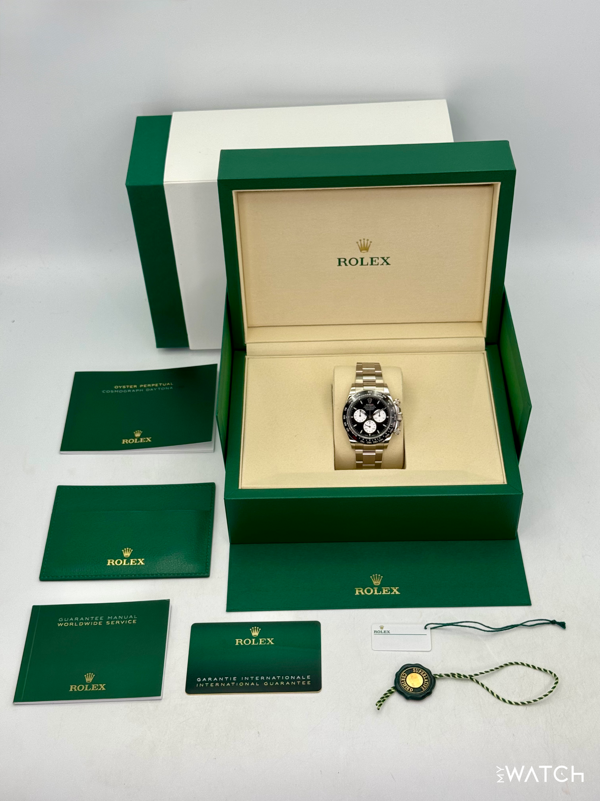 NEW Rolex Daytona "Le Mans" 40mm 126529LN White Gold Black Dial - MyWatchLLC