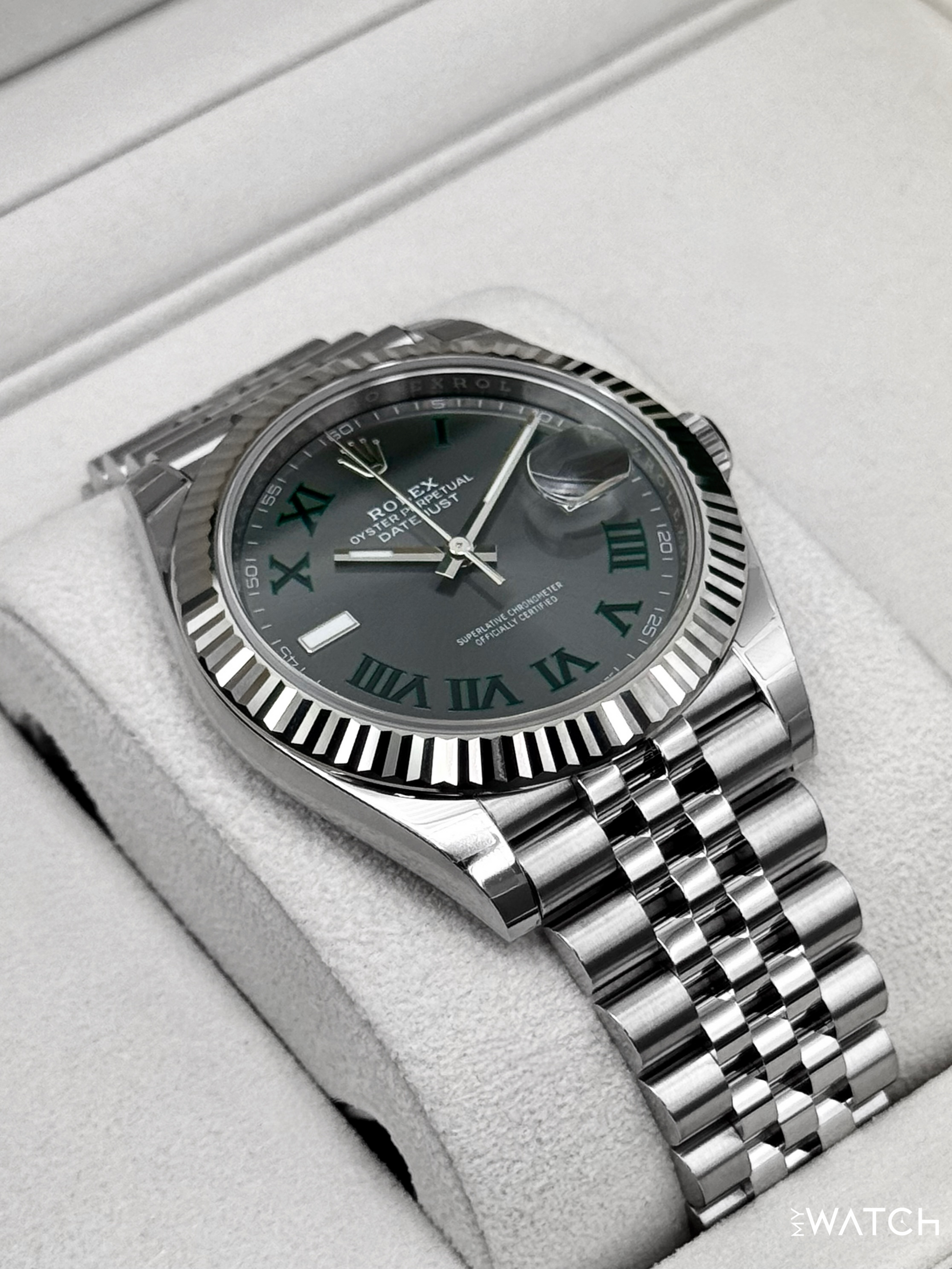 NEW 2026 Rolex Datejust 41mm 126334 Jubilee Wimbledon Dial (STICKERED) - MyWatchLLC