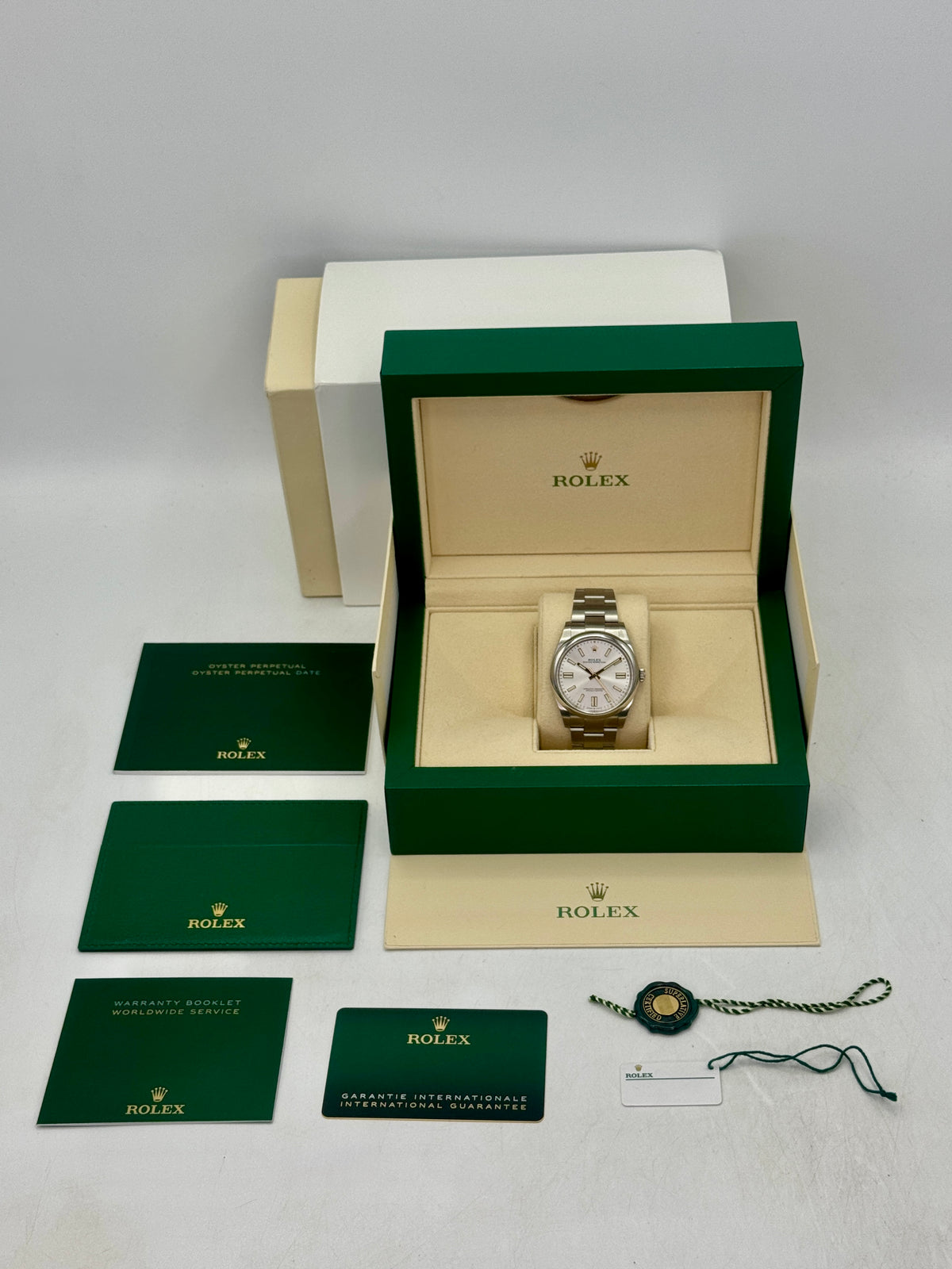 2023 Rolex Oyster Perpetual 41mm 124300 Silver Dial