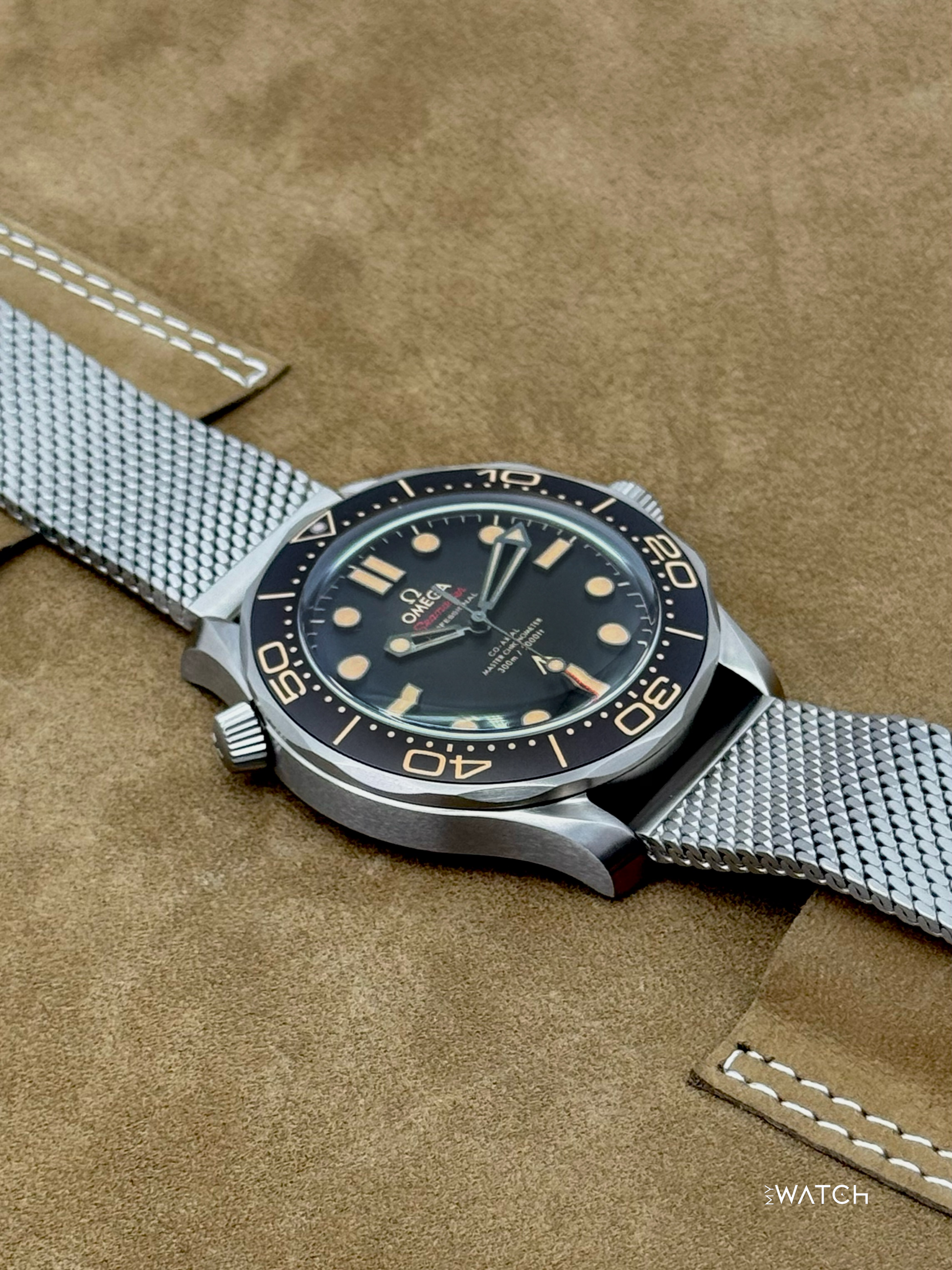 New 2025 Omega Seamaster Diver 300M 007 42mm Titanium Brown Dial - MyWatchLLC