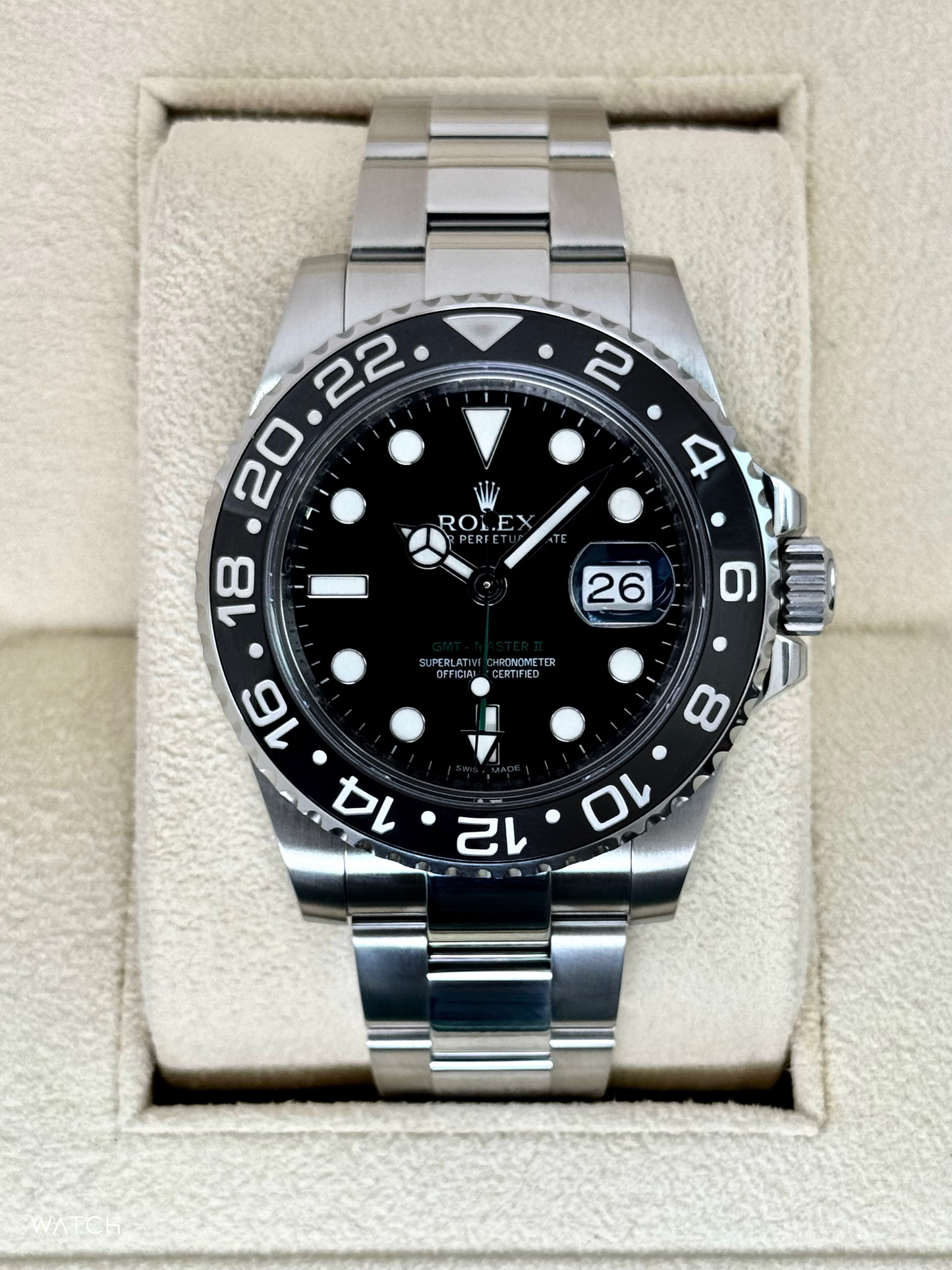 2012 Rolex GMT-Master II 40mm 116710LN Stainless Steel Black Dial