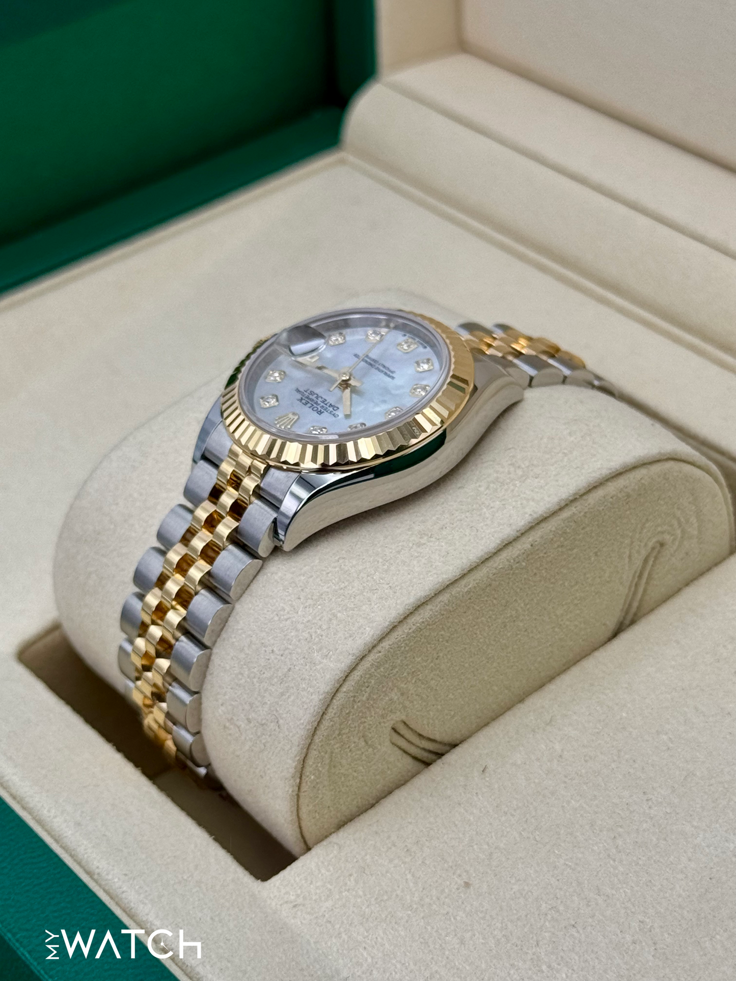 NEW 2025 Rolex Lady Datejust 28mm 279173 Jubilee MOP Diamond Dial
