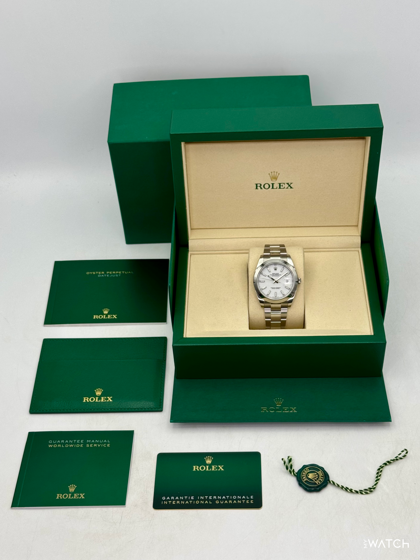 2025 Rolex Datejust 41mm 126300 Stainless Steel Oyster White Dial