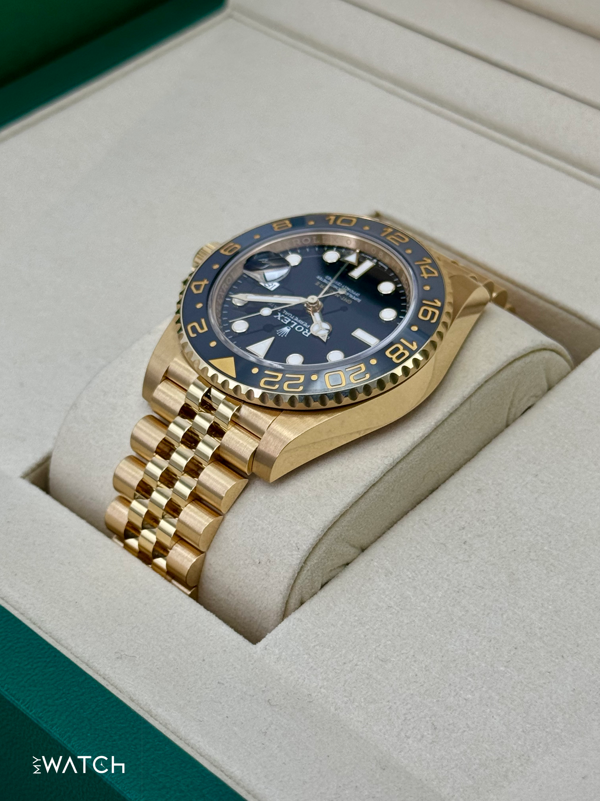 NEW 2025 Rolex GMT-Master II 40mm 126718GRNR Jubilee Black Dial - MyWatchLLC