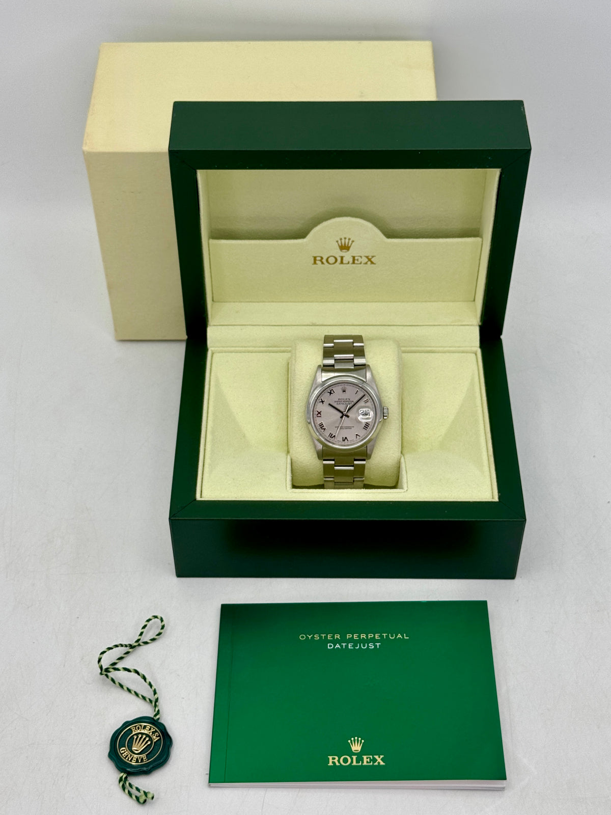 2004 Rolex Datejust 36mm 16200 Stainless Steel Oyster Silver Dial - MyWatchLLC