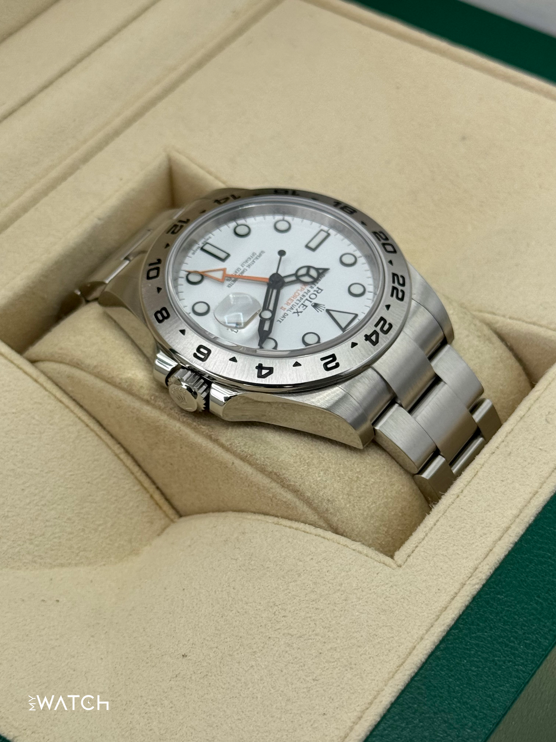 2016 Rolex Explorer II 42mm 216570 Polar White Dial - MyWatchLLC