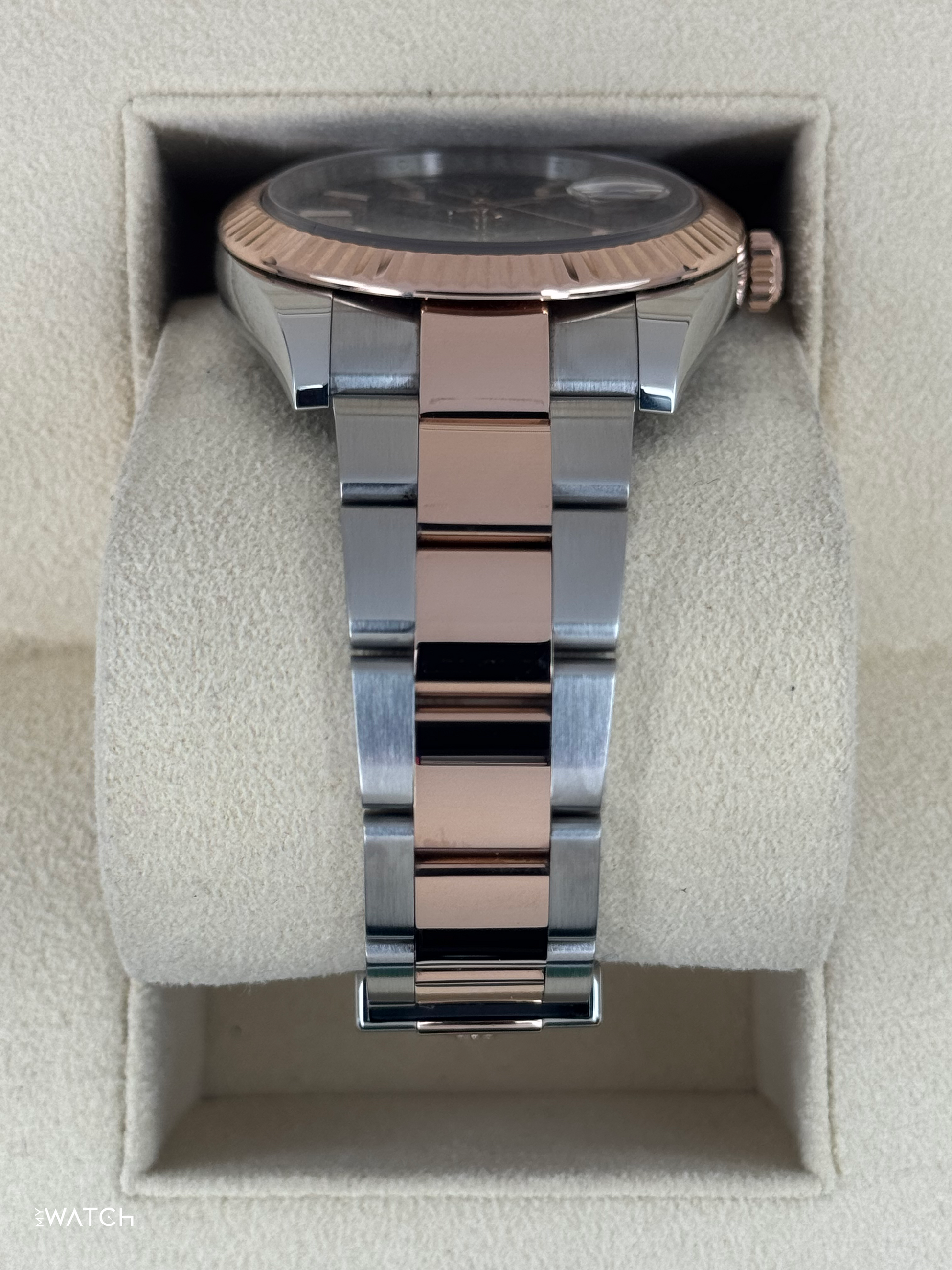 2017 Rolex Datejust 41mm 126331 Two-Tone Rose Gold Chocolate Dial - MyWatchLLC