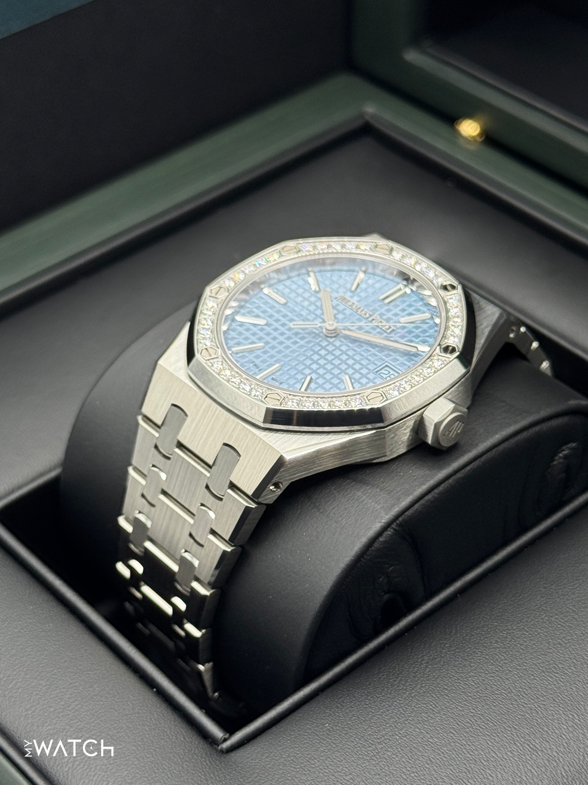 NEW 2025 Audemars Piguet Royal Oak 37mm 15551ST Stainless Steel Blue Dial - MyWatchLLC