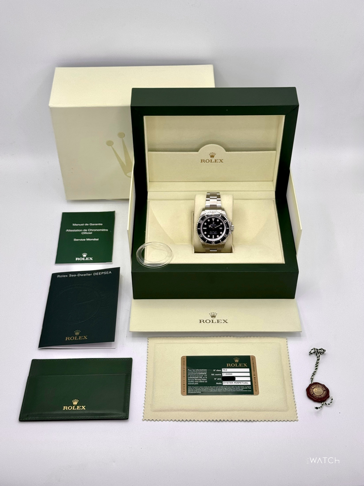 2010 Rolex Deepsea 44mm 116660 Stainless Steel Black Dial
