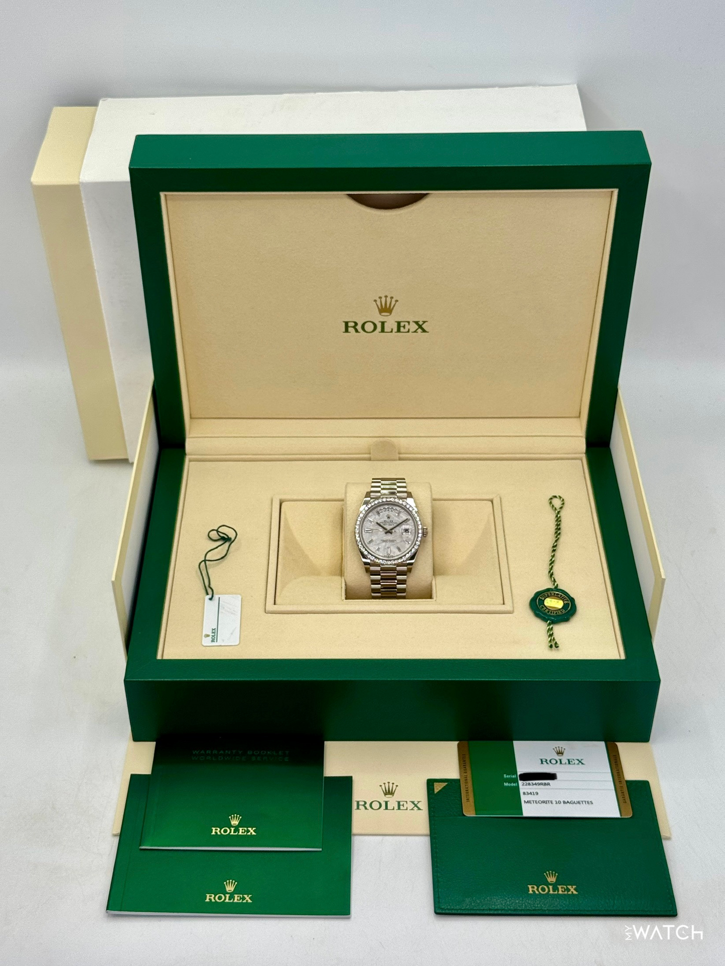 2019 Rolex Day-Date 40mm 228349RBR Presidential Meteorite Diamond Dial - MyWatchLLC