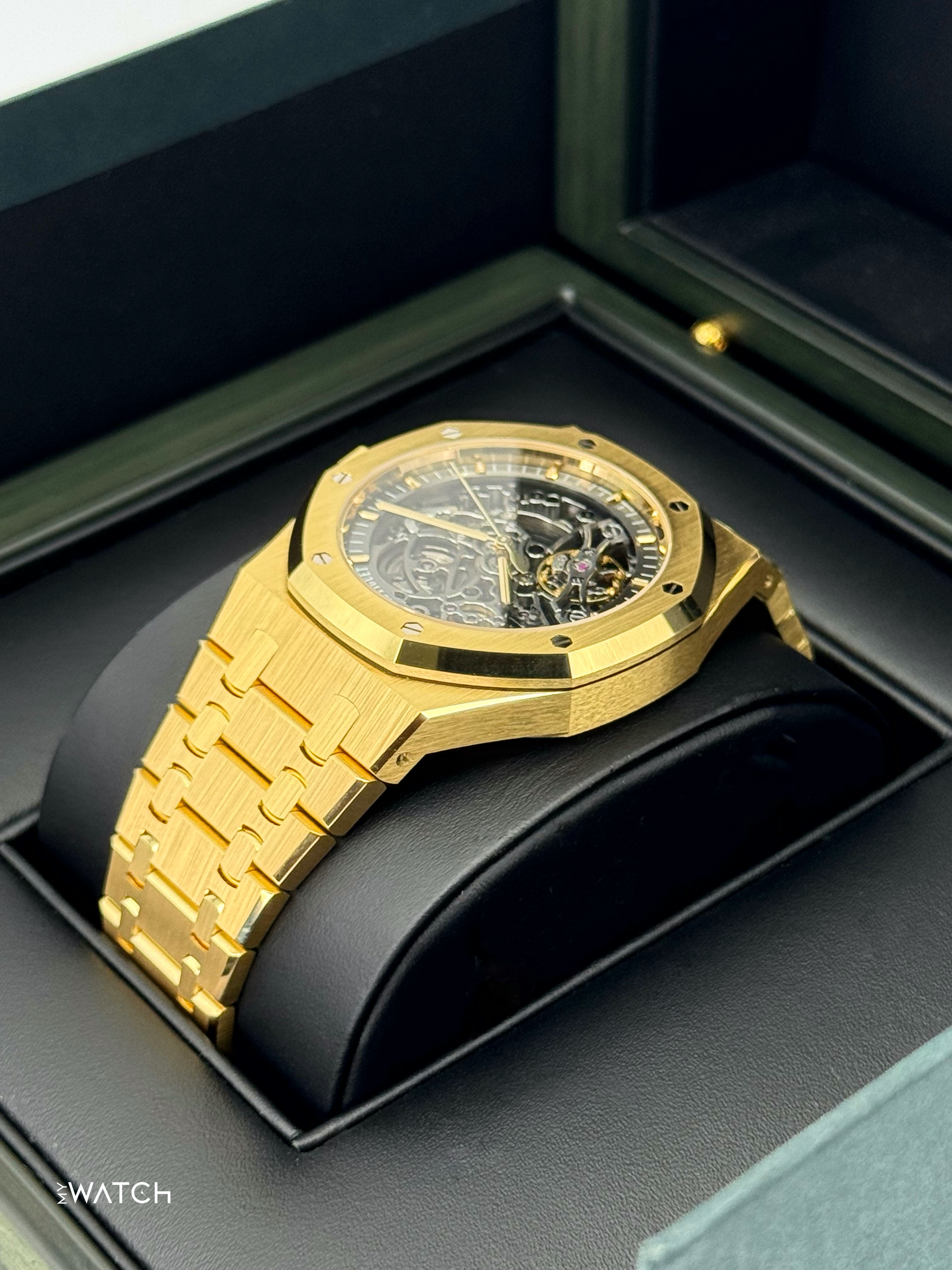 NEW 2025 Audemars Piguet Royal Oak 41mm 15407BA Double Balance Wheel Openworked - MyWatchLLC