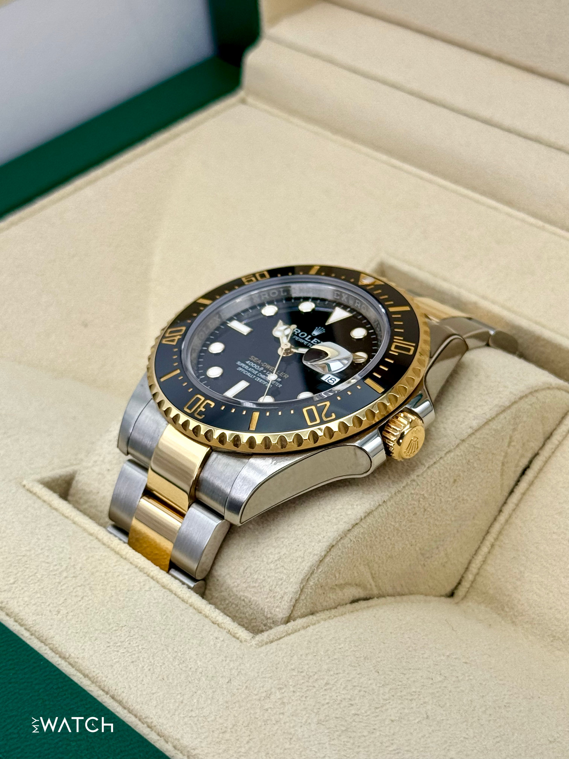 2023 Rolex Sea-Dweller 43mm 126603 Two-Tone Black Dial - MyWatchLLC