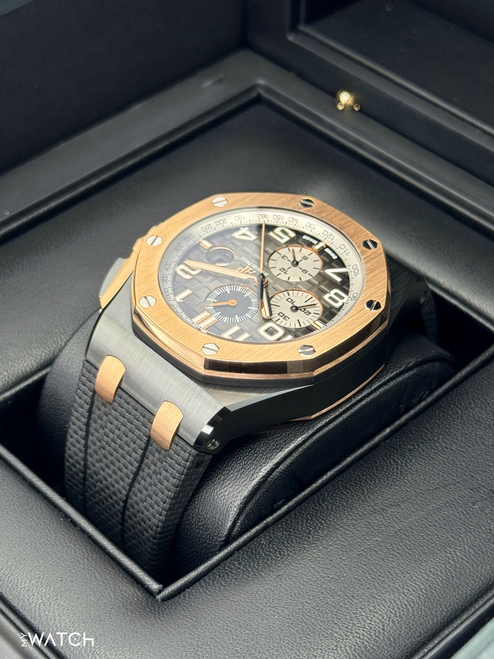 2021 Audemars Piguet Royal Oak Offshore 44mm 26405NR Rose Gold Black Dial - MyWatchLLC