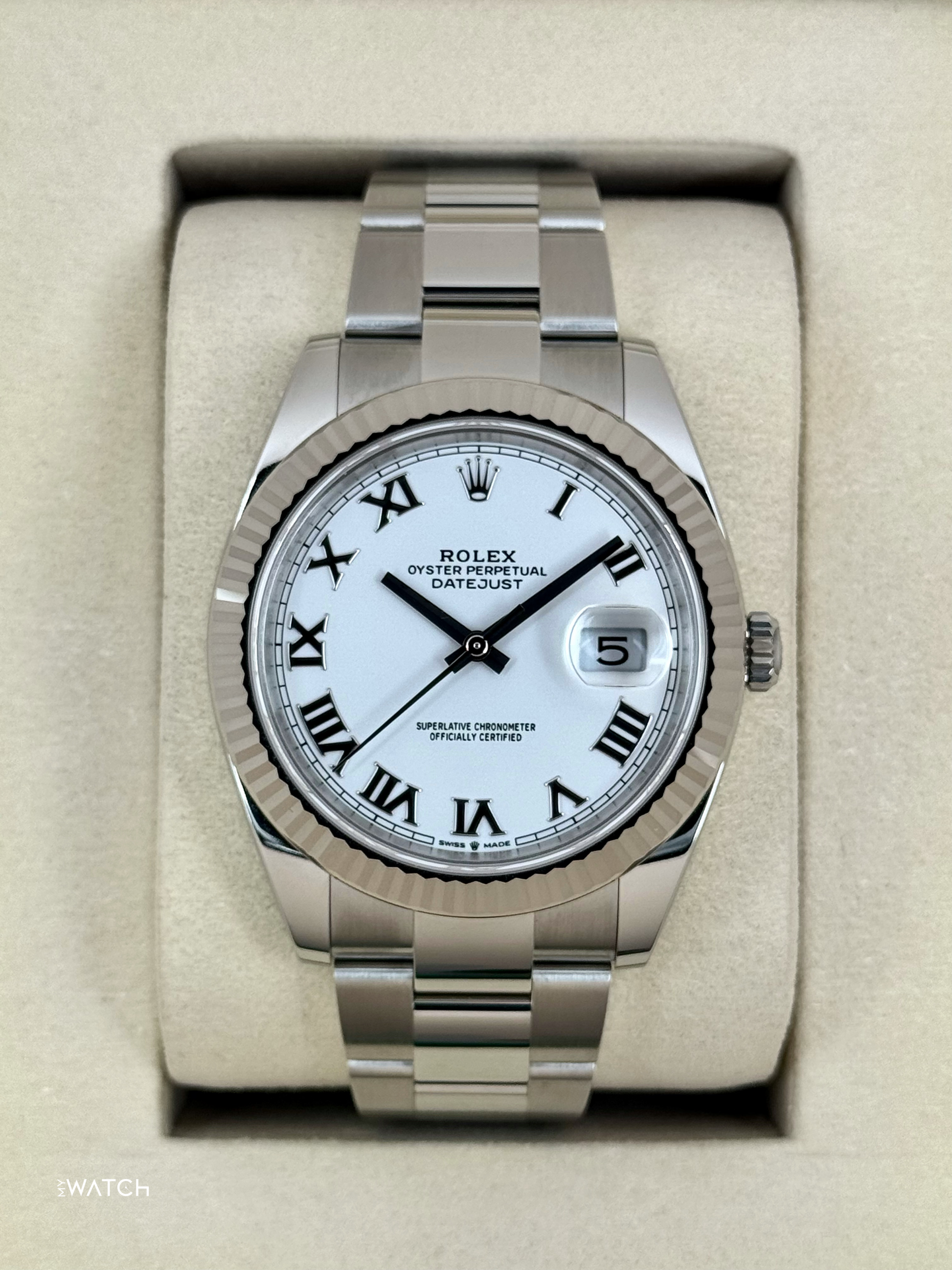NEW 2025 Rolex Datejust 41mm 126334 Stainless Steel Oyster White Dial - MyWatchLLC