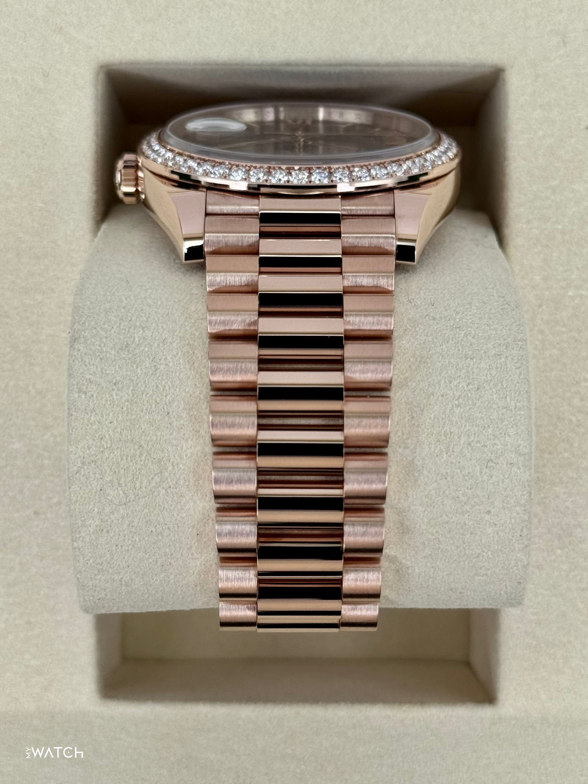 NEW 2025 Rolex Day-Date 40mm 228345RBR Rose Gold Slate Ombre Dial - MyWatchLLC