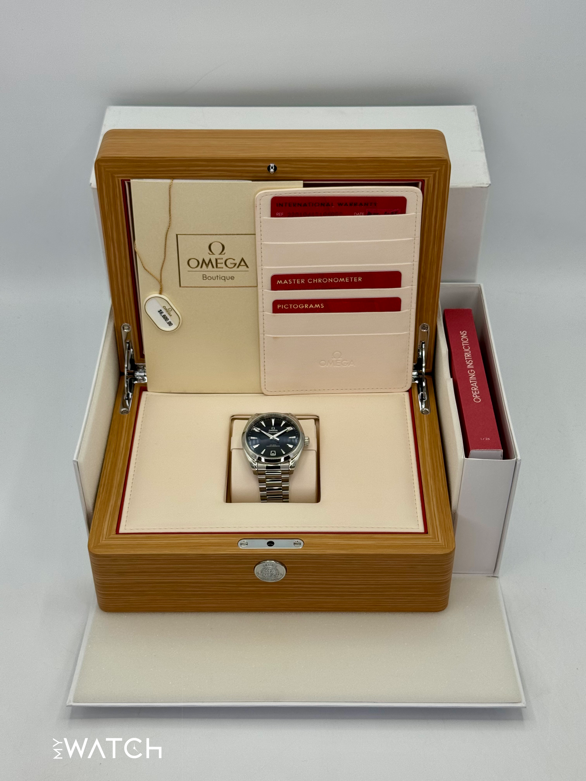 2025 Omega Seamaster Aqua Terra 41mm 220.10.41.21.01.002 Black Dial - MyWatchLLC