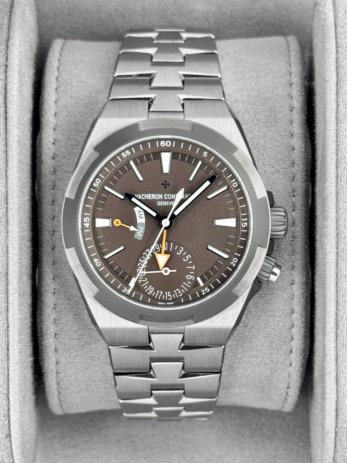 NEW 2026 Vacheron Constantin Overseas Dual Time 41mm 7930V Titanium Brown Dial - MyWatchLLC