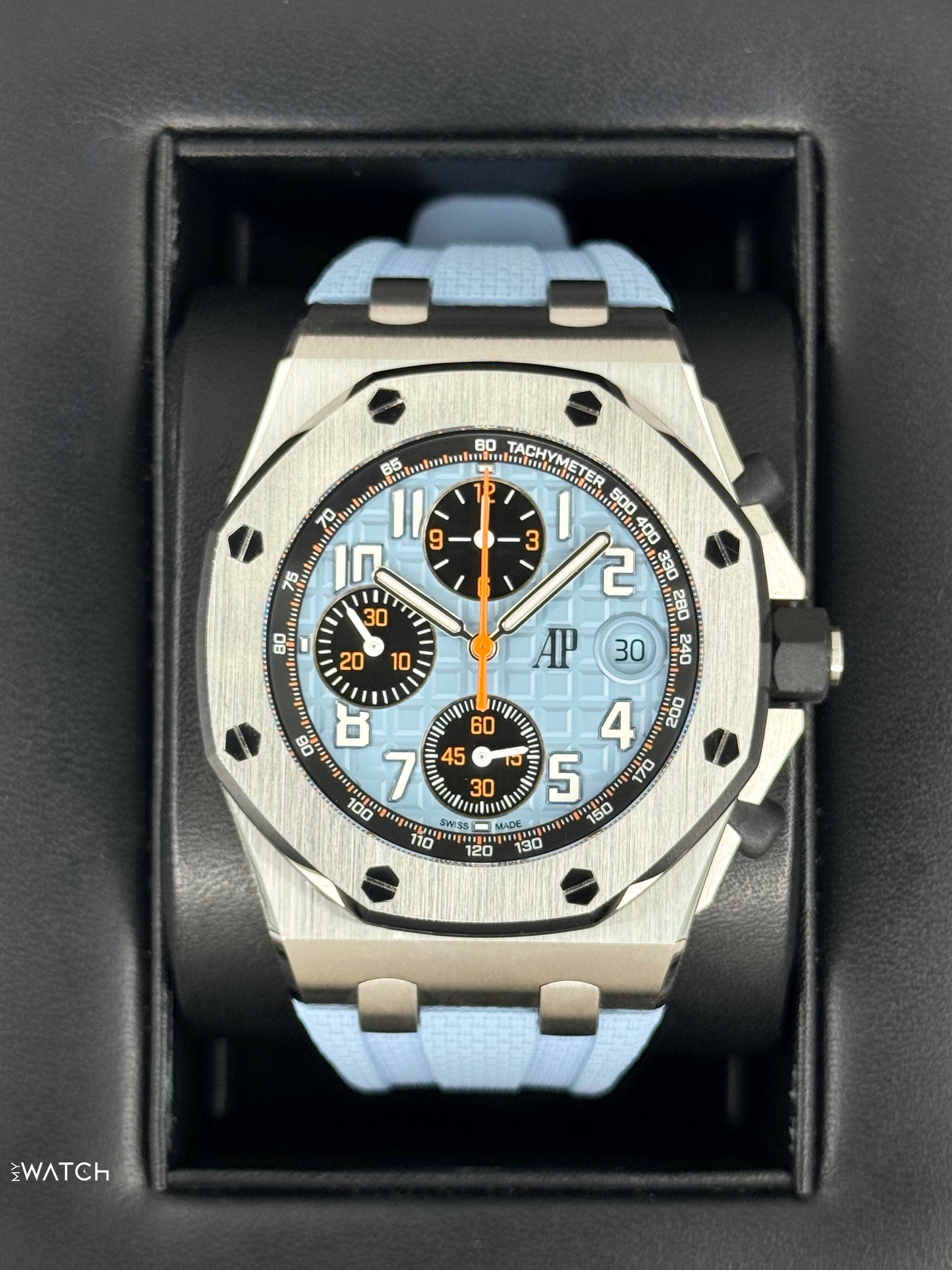 2022 Audemars Piguet Royal Oak Offshore Chrono 42mm 26238ST Blue Dial - MyWatchLLC