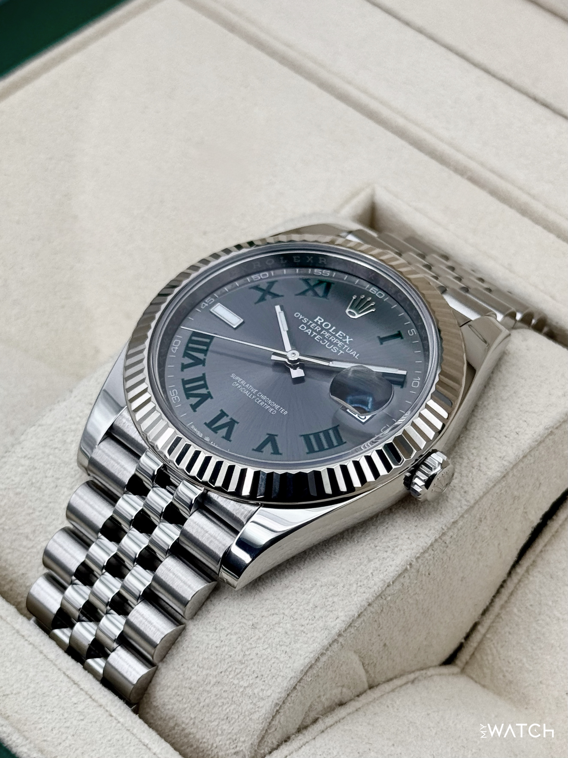 2024 Rolex Datejust 41mm 126334 Jubilee Wimbledon Dial - MyWatchLLC