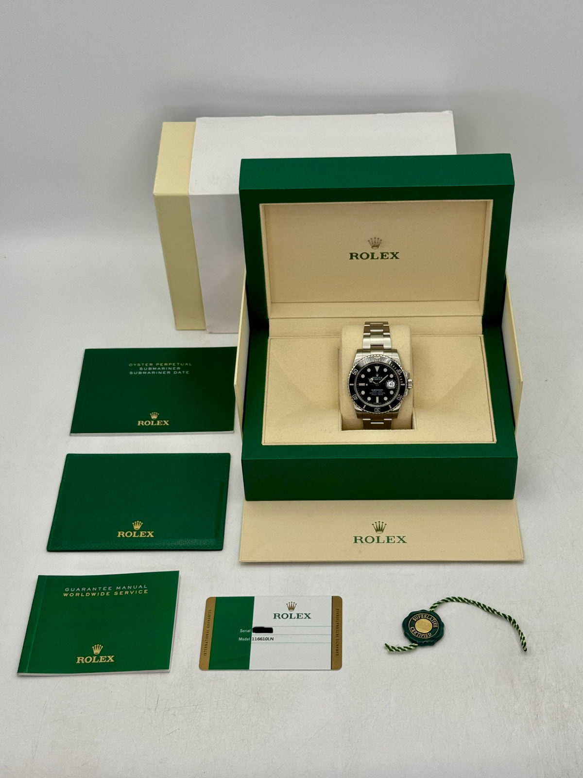 2017 Rolex Submariner 40mm 116610LN Stainless Steel Black Dial