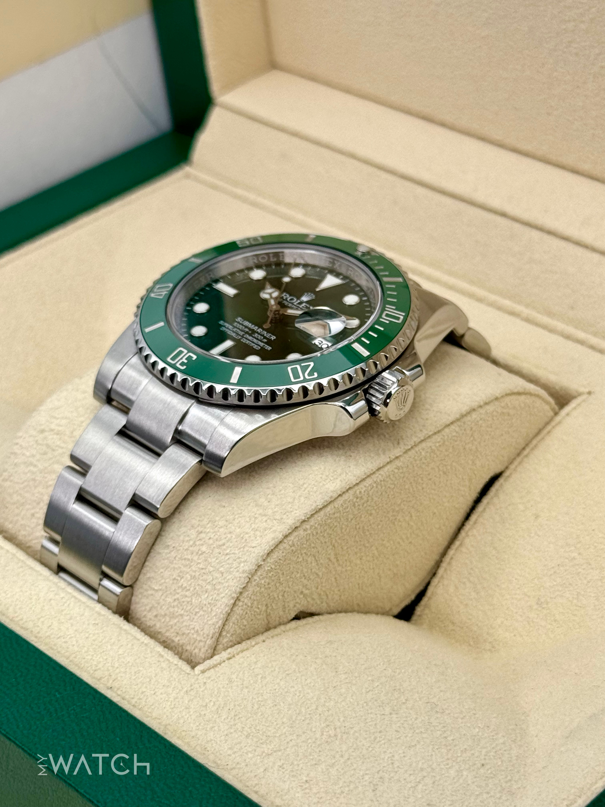 2015 Rolex Submariner “Hulk” 40mm 116610LV Green Dial - MyWatchLLC
