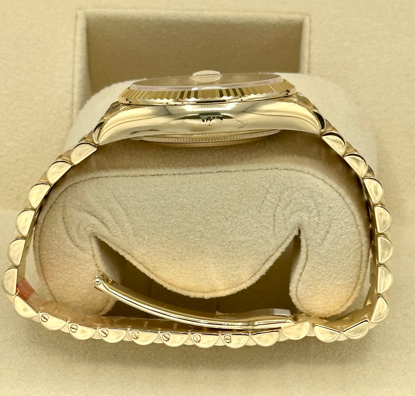 2023 Rolex Day-Date Yellow Gold Champagne Diamond Dial - MyWatchLLC