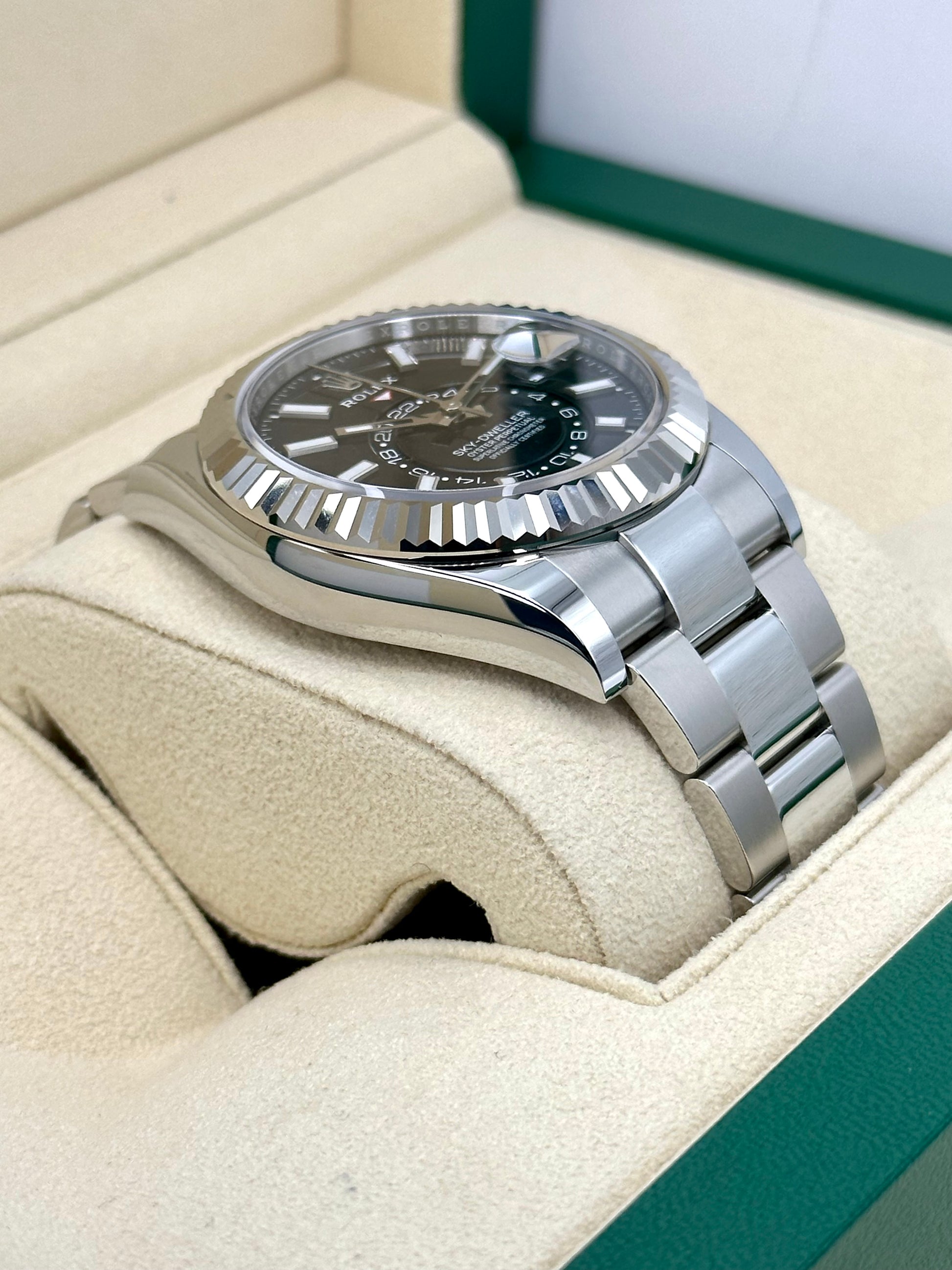 NEW 2023 Rolex Sky-Dweller 42mm 336934 Oyster Black Dial - MyWatchLLC