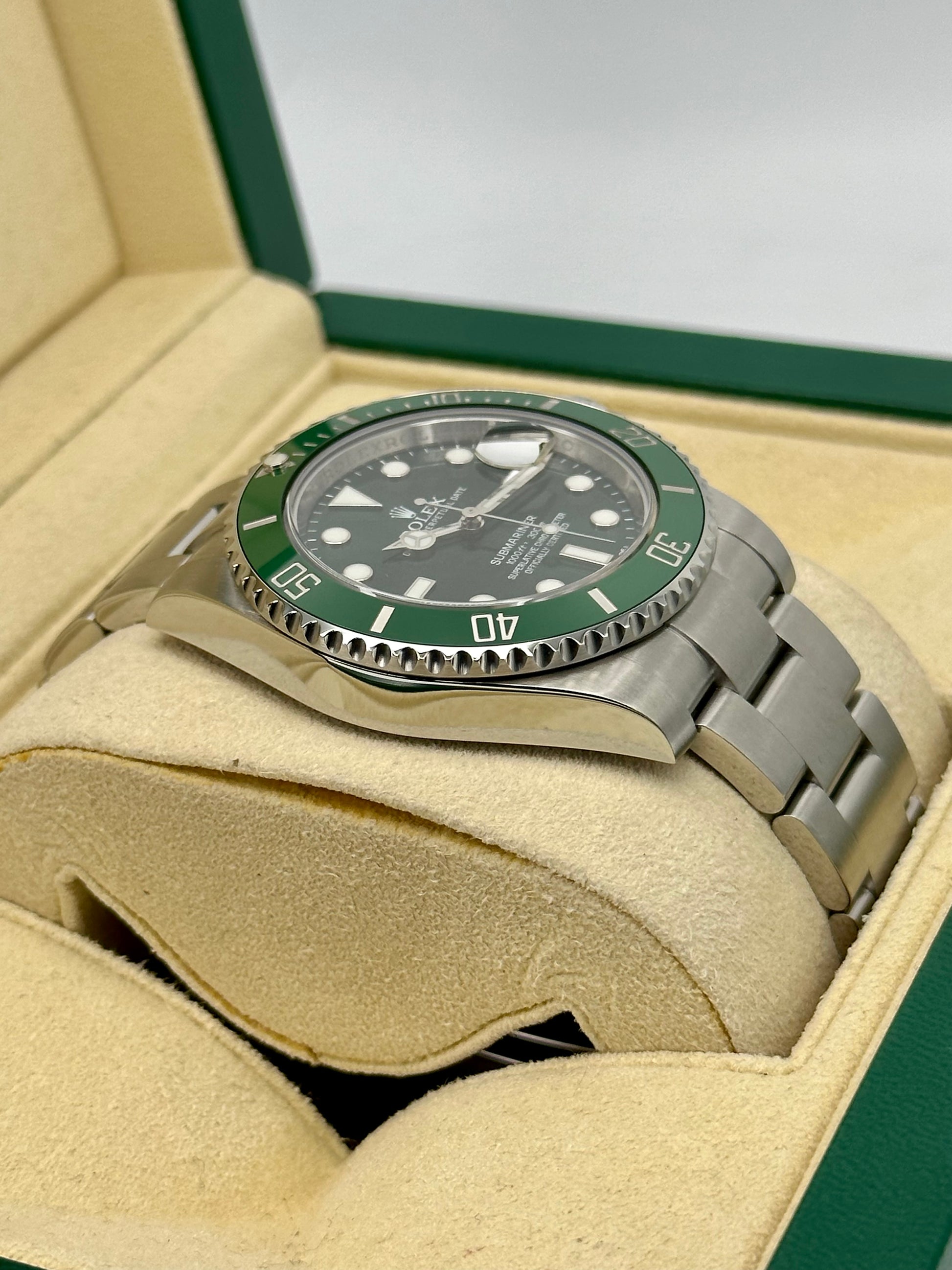2015 Rolex Submariner Date "Hulk" 40mm 116610LV Oyster Green Dial - MyWatchLLC