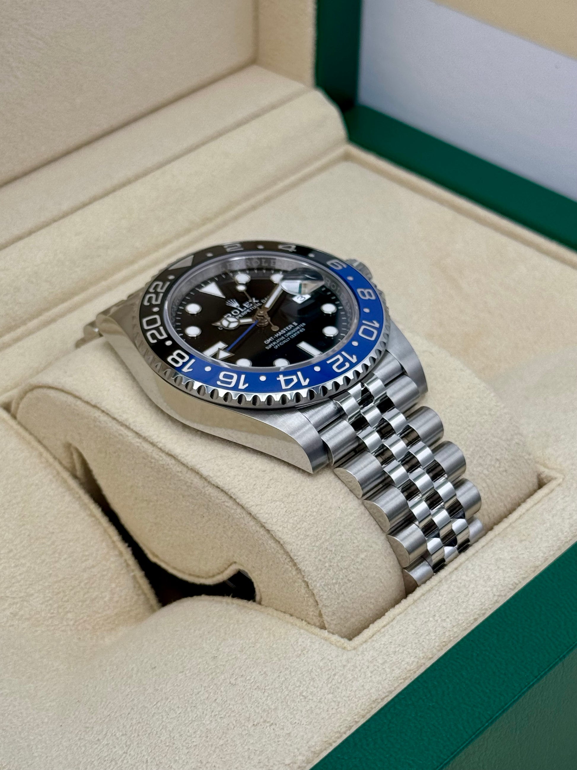NEW 2024 Rolex GMT-Master II "Batgirl" 40mm 126710BLNR Jubilee Black Dial - MyWatchLLC