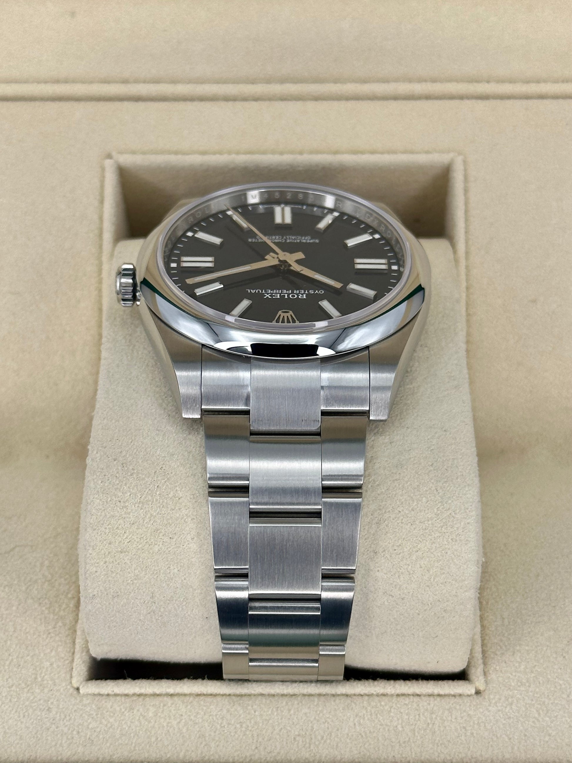 NEW 2022 Rolex Oyster Perpetual 41mm 124300 Blue Stick Dial - MyWatchLLC